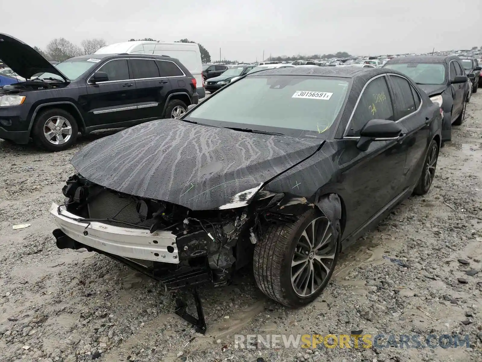 2 Photograph of a damaged car 4T1B11HK6KU201426 TOYOTA CAMRY 2019