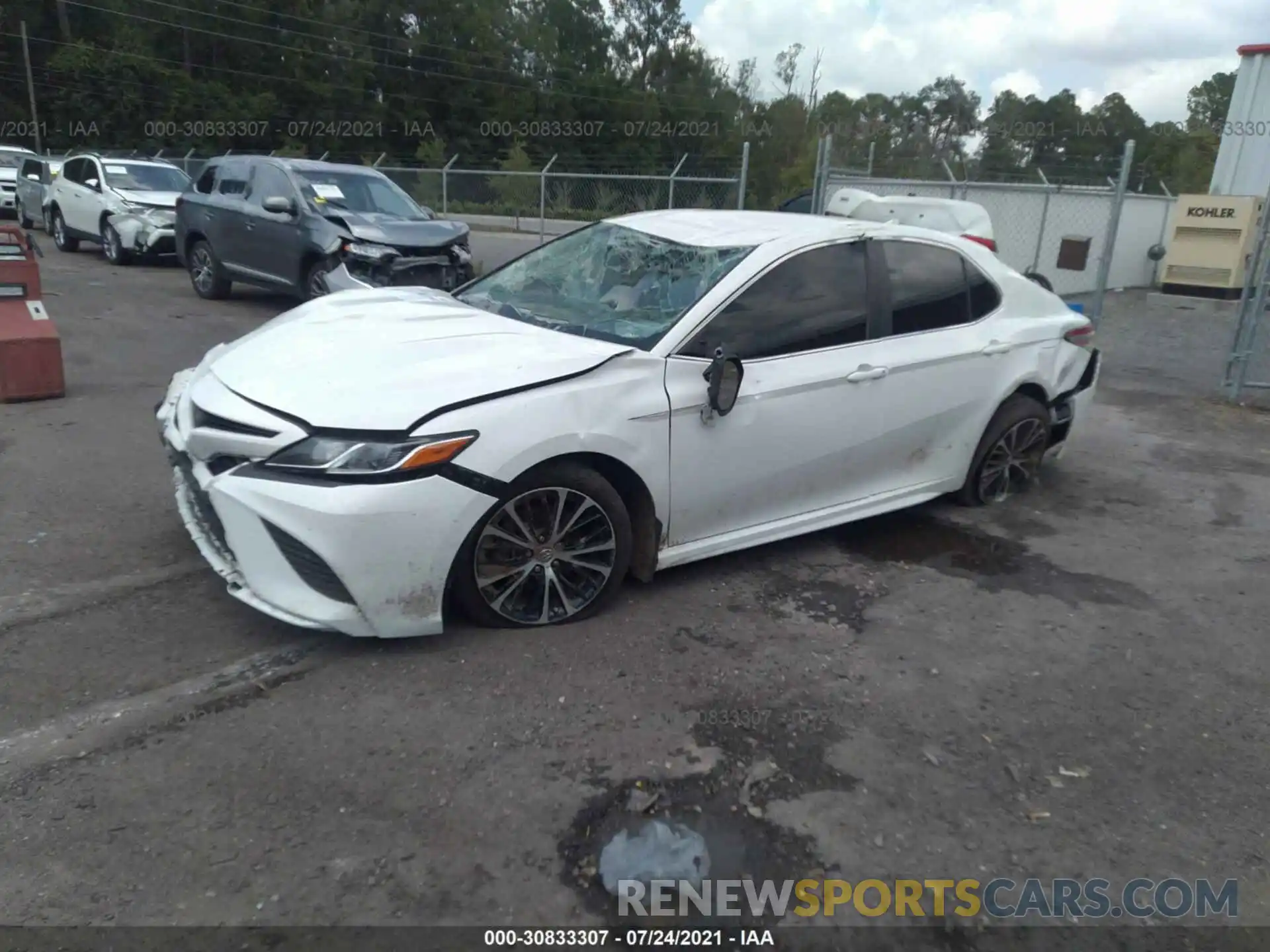 2 Photograph of a damaged car 4T1B11HK6KU201572 TOYOTA CAMRY 2019