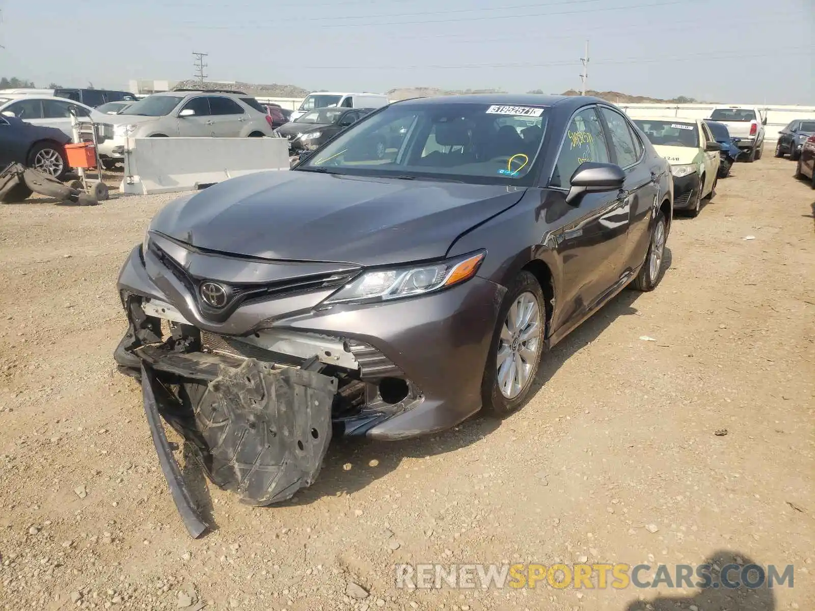 2 Photograph of a damaged car 4T1B11HK6KU204715 TOYOTA CAMRY 2019