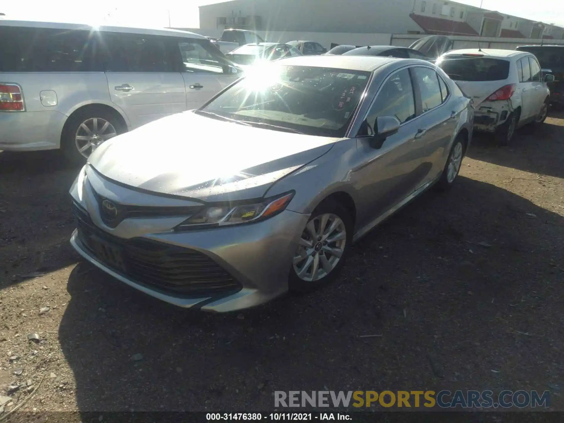 2 Photograph of a damaged car 4T1B11HK6KU205881 TOYOTA CAMRY 2019