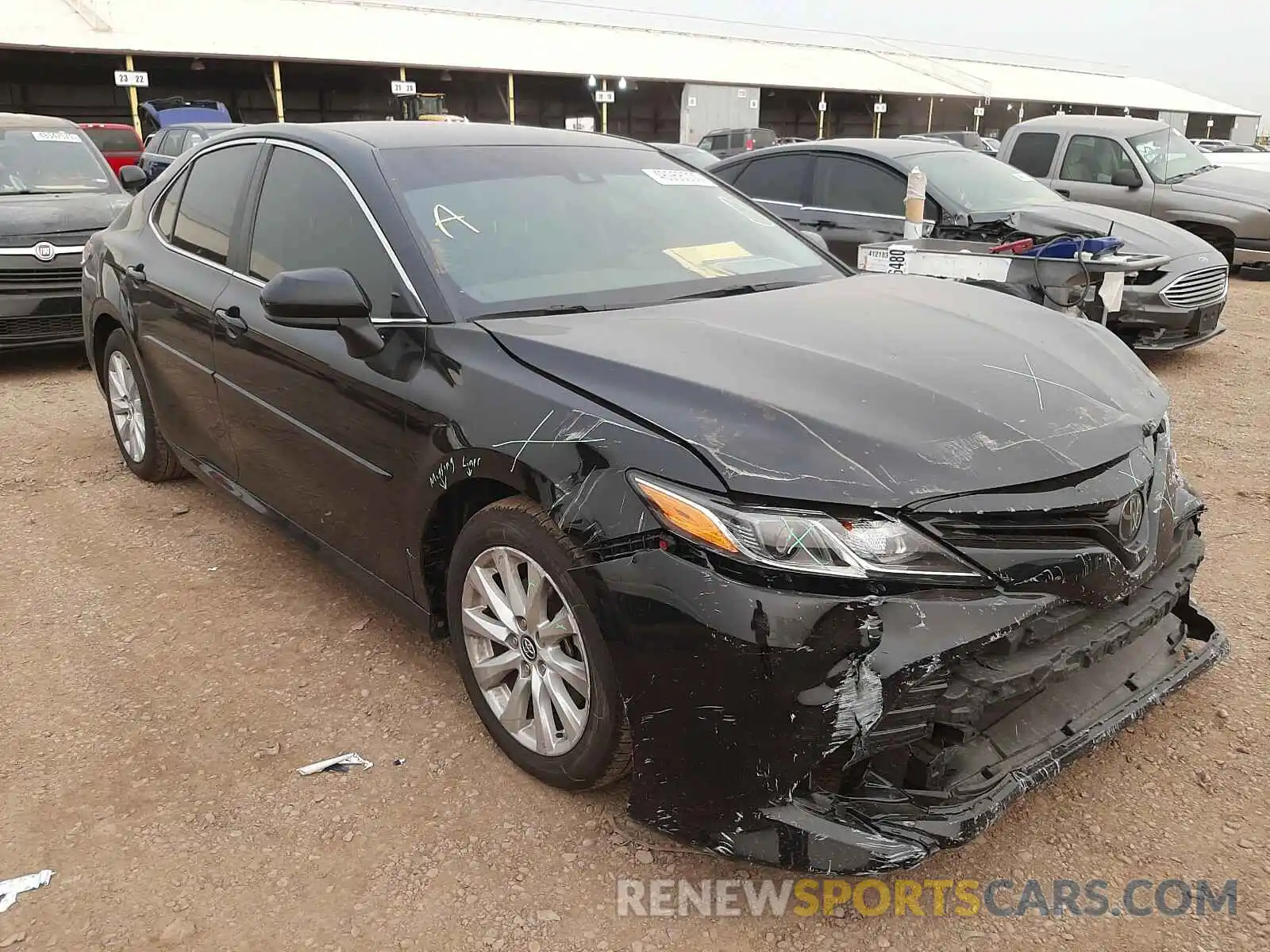 1 Photograph of a damaged car 4T1B11HK6KU208103 TOYOTA CAMRY 2019