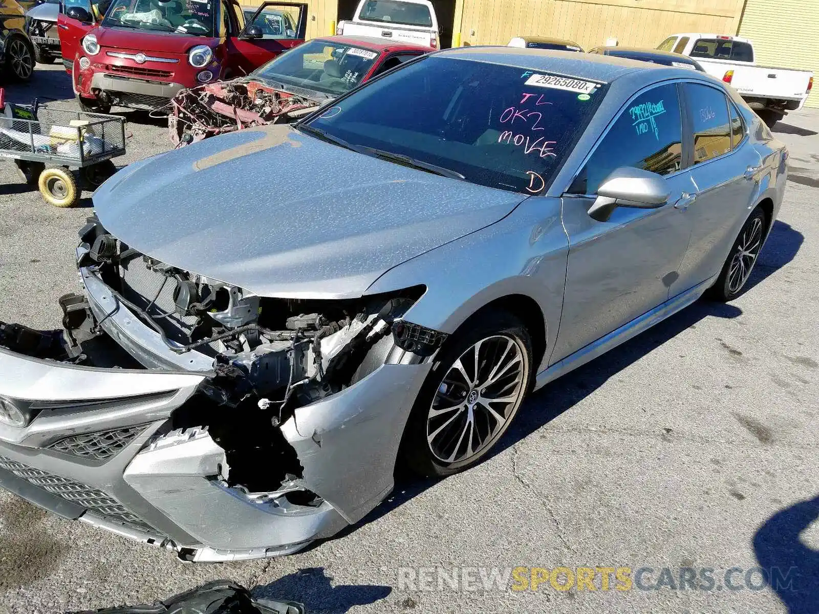 2 Photograph of a damaged car 4T1B11HK6KU208926 TOYOTA CAMRY 2019