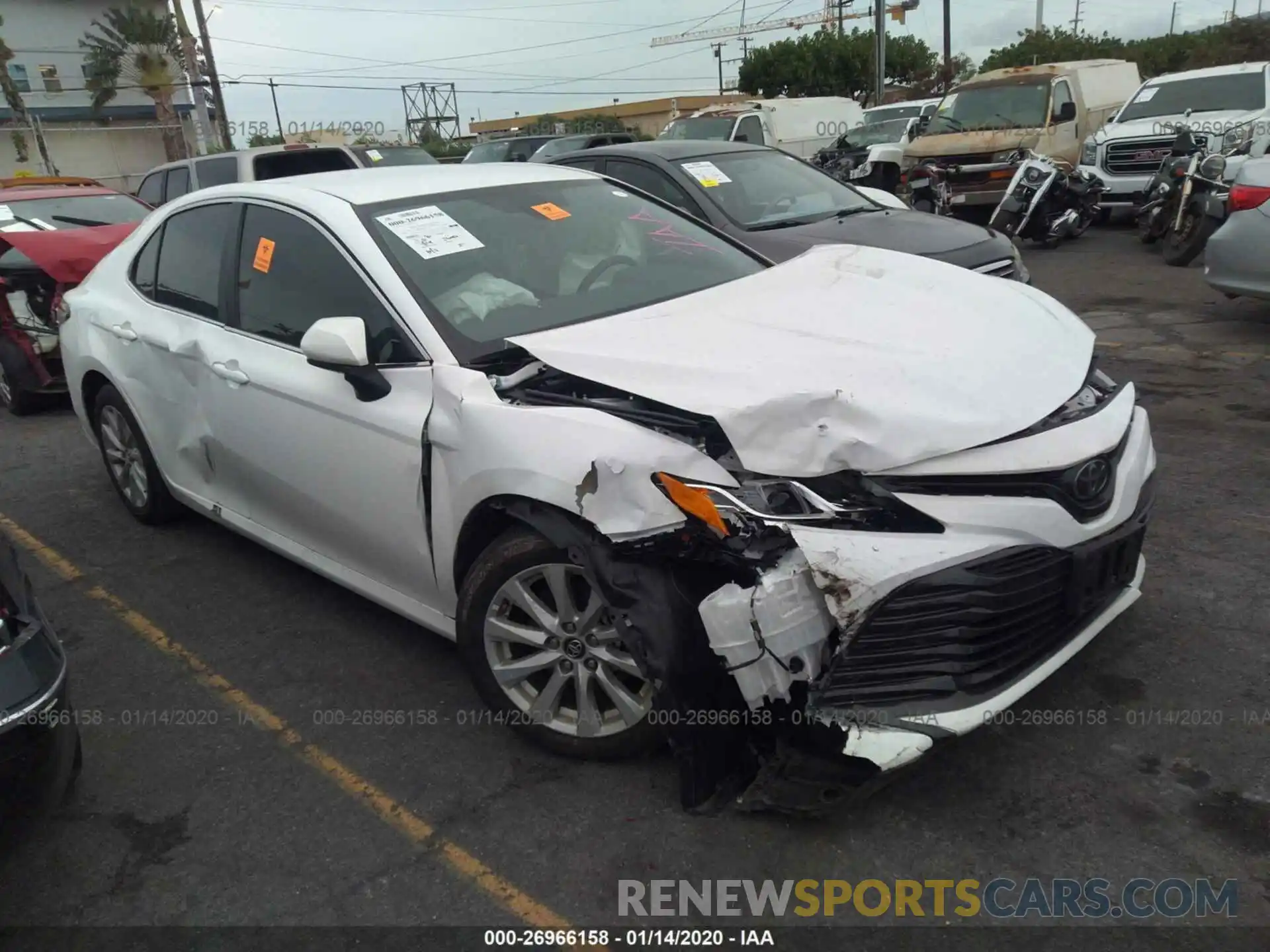 1 Photograph of a damaged car 4T1B11HK6KU209039 TOYOTA CAMRY 2019