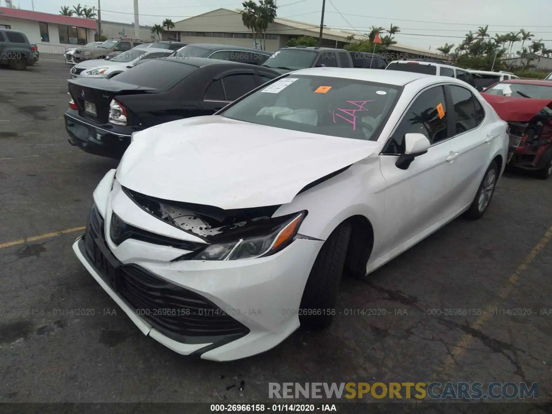 2 Photograph of a damaged car 4T1B11HK6KU209039 TOYOTA CAMRY 2019