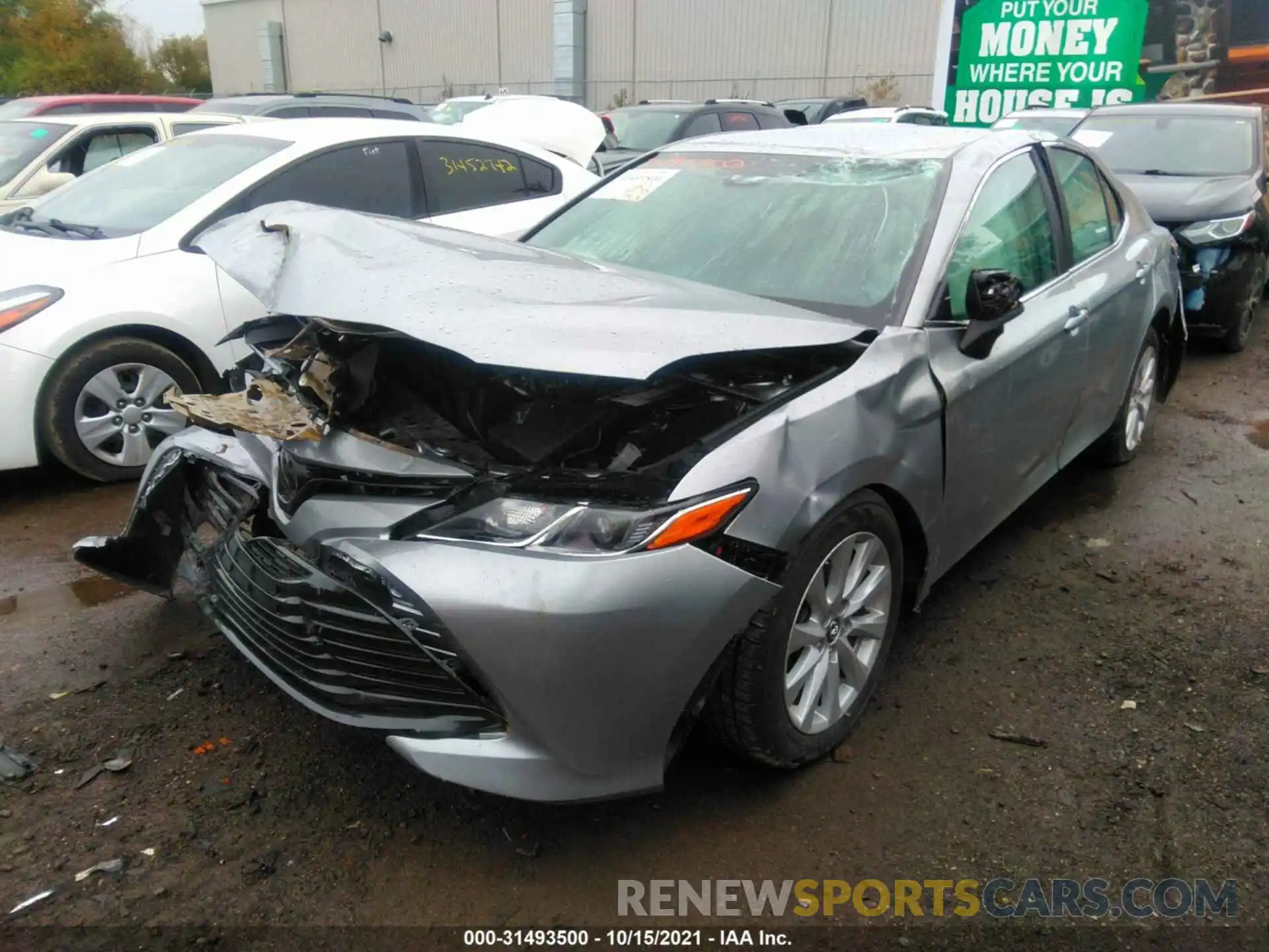 2 Photograph of a damaged car 4T1B11HK6KU209834 TOYOTA CAMRY 2019