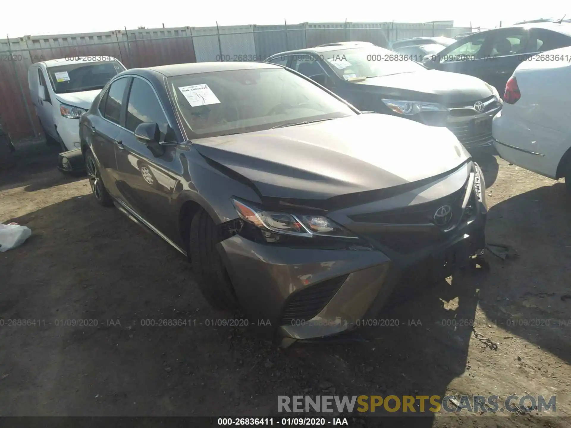 1 Photograph of a damaged car 4T1B11HK6KU212037 TOYOTA CAMRY 2019