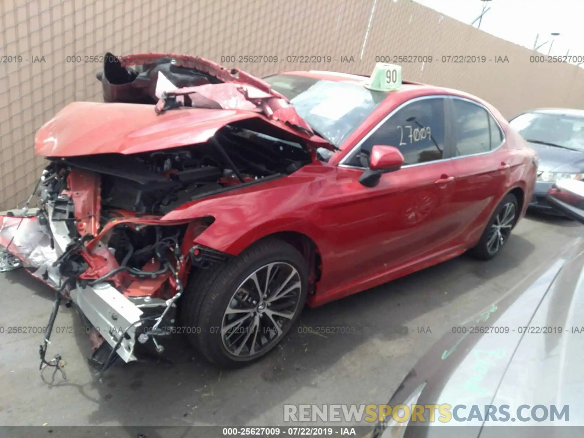 2 Photograph of a damaged car 4T1B11HK6KU214175 TOYOTA CAMRY 2019