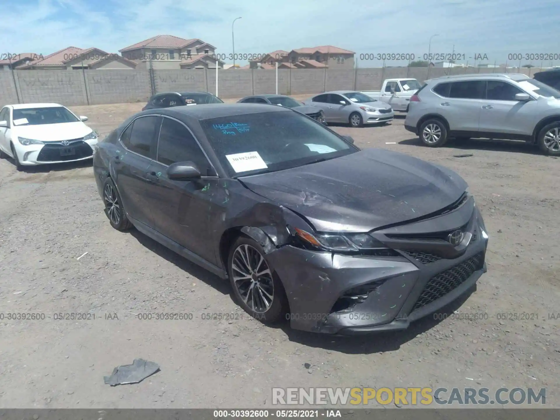 1 Photograph of a damaged car 4T1B11HK6KU214919 TOYOTA CAMRY 2019