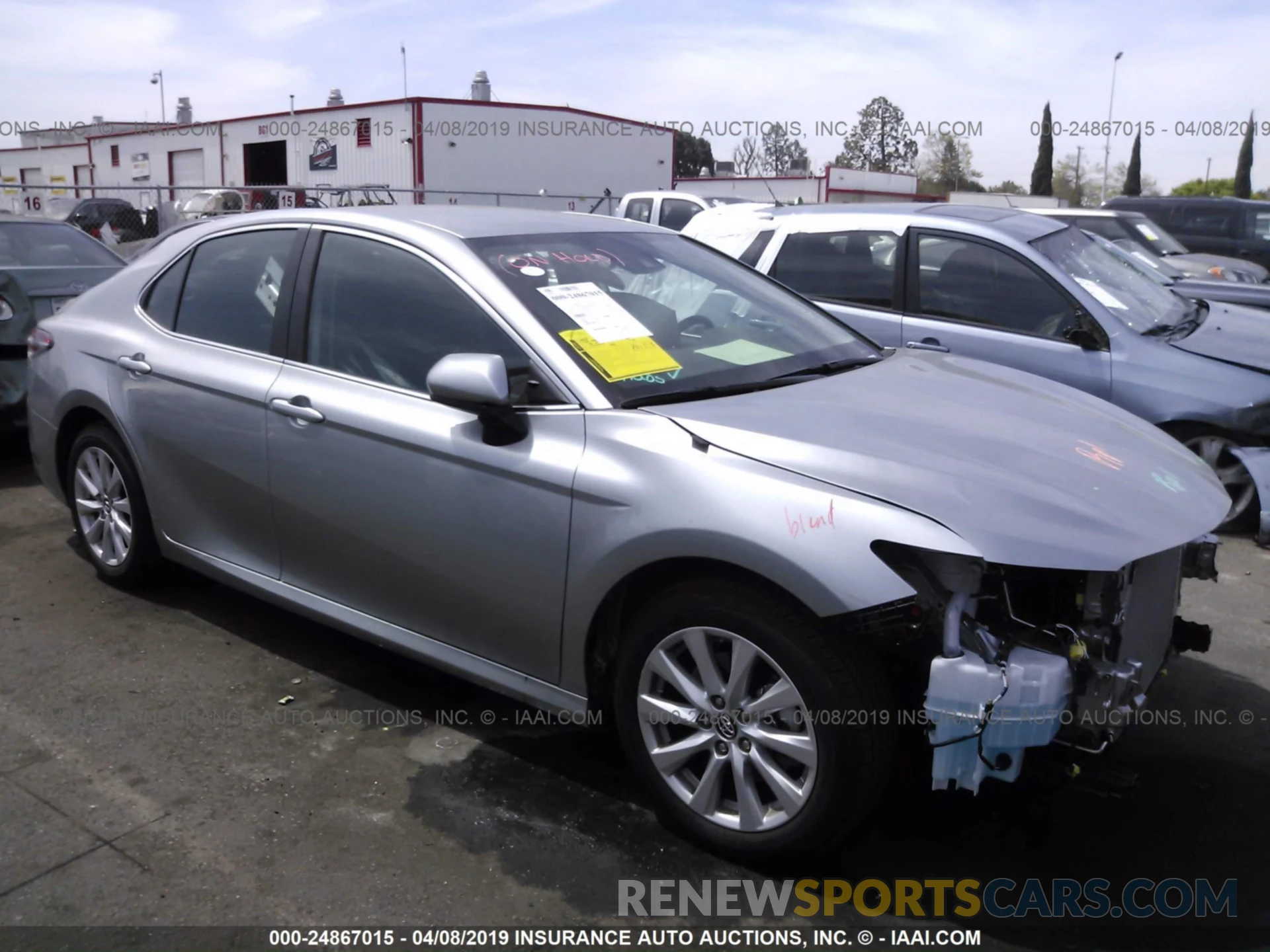 1 Photograph of a damaged car 4T1B11HK6KU217433 TOYOTA CAMRY 2019