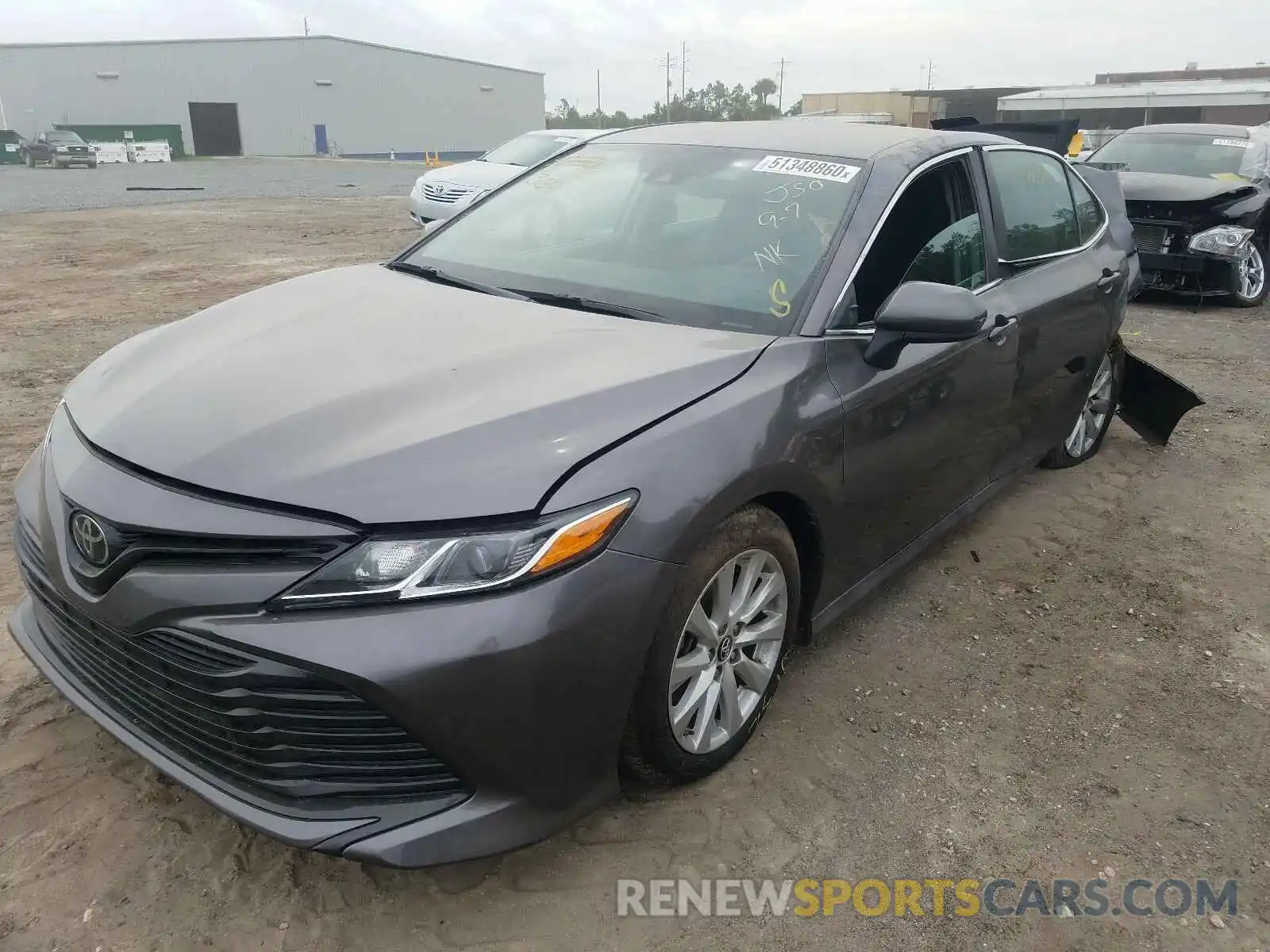 2 Photograph of a damaged car 4T1B11HK6KU219974 TOYOTA CAMRY 2019