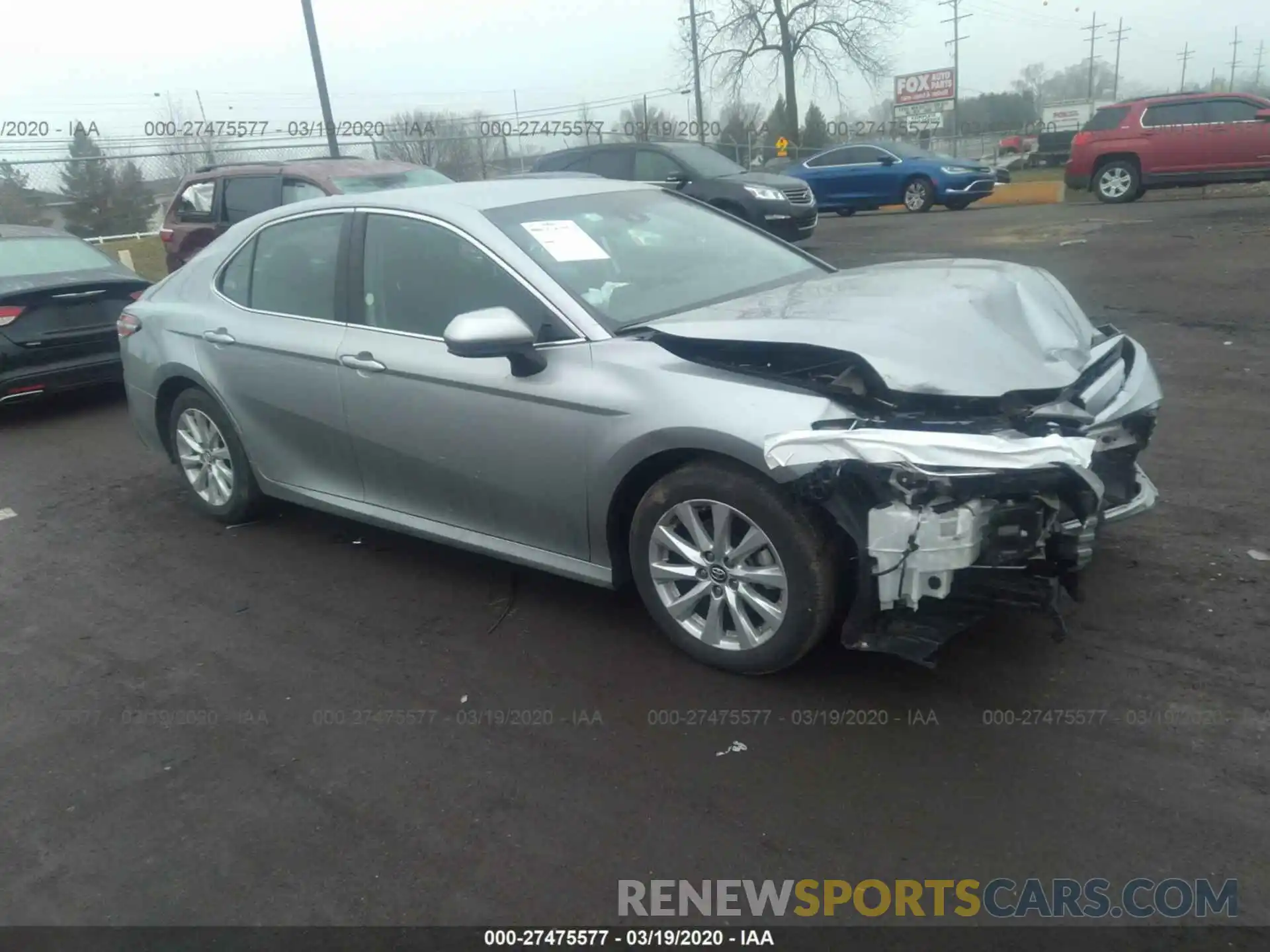 1 Photograph of a damaged car 4T1B11HK6KU221675 TOYOTA CAMRY 2019