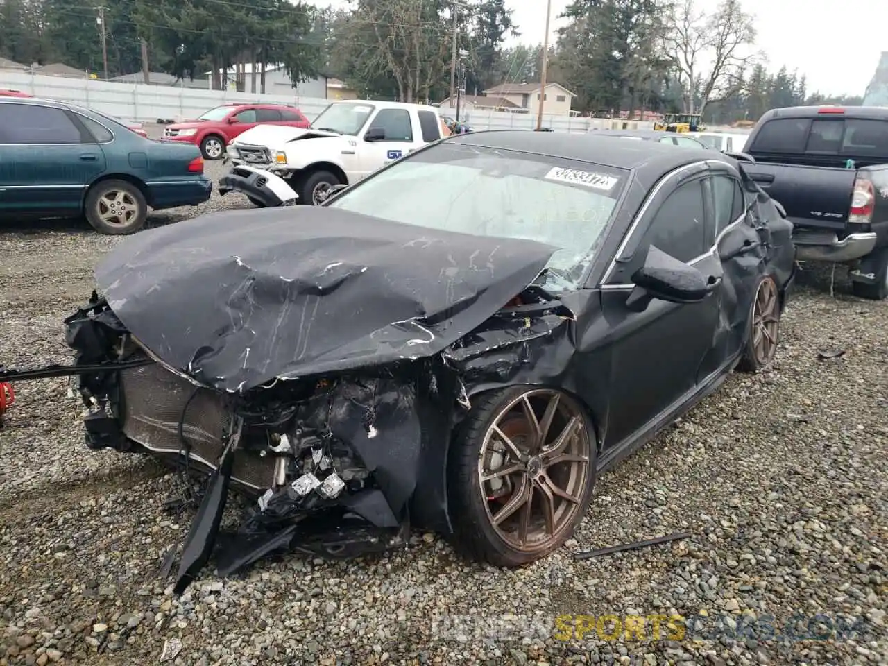 2 Photograph of a damaged car 4T1B11HK6KU224706 TOYOTA CAMRY 2019