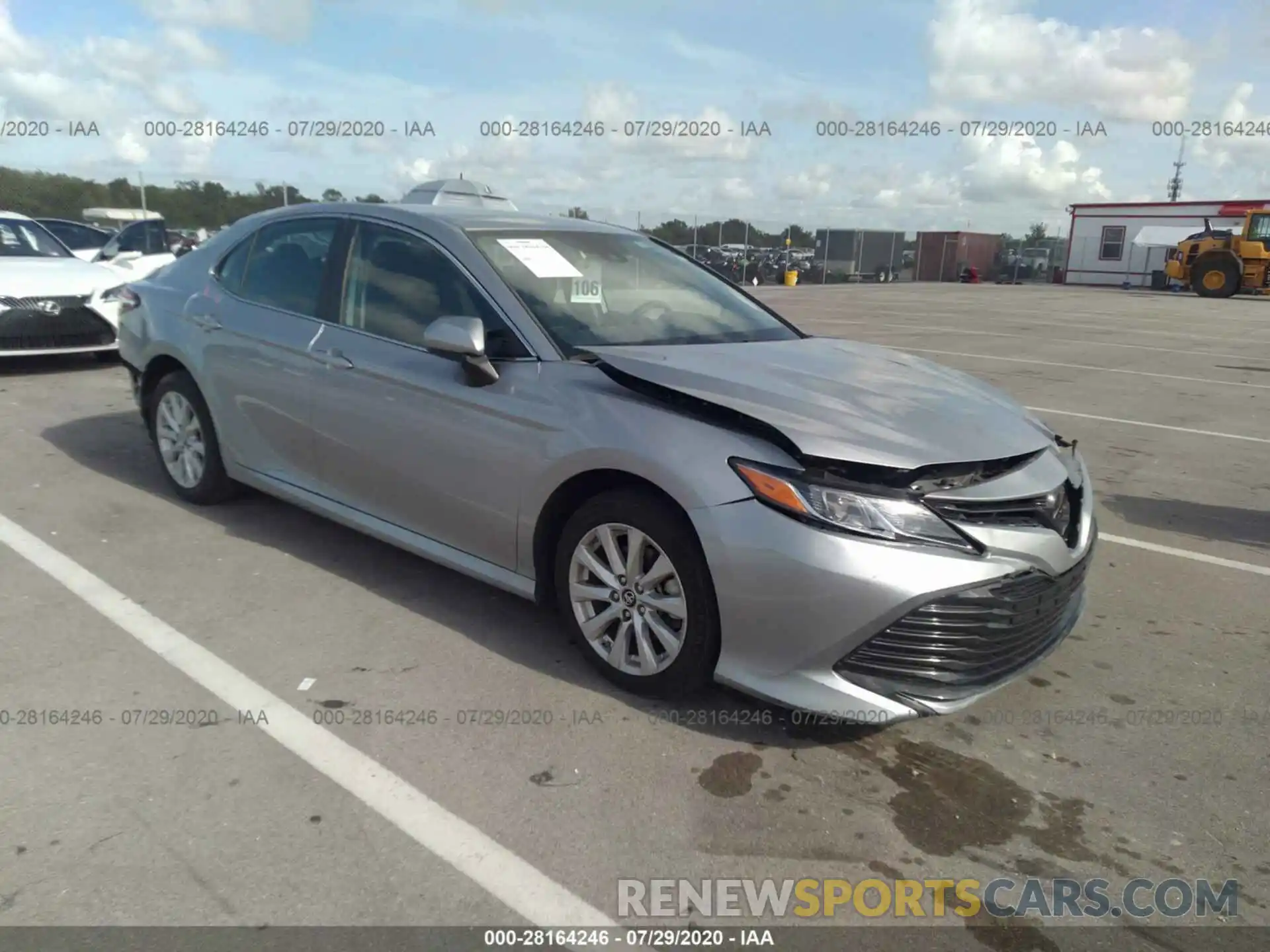 1 Photograph of a damaged car 4T1B11HK6KU226486 TOYOTA CAMRY 2019