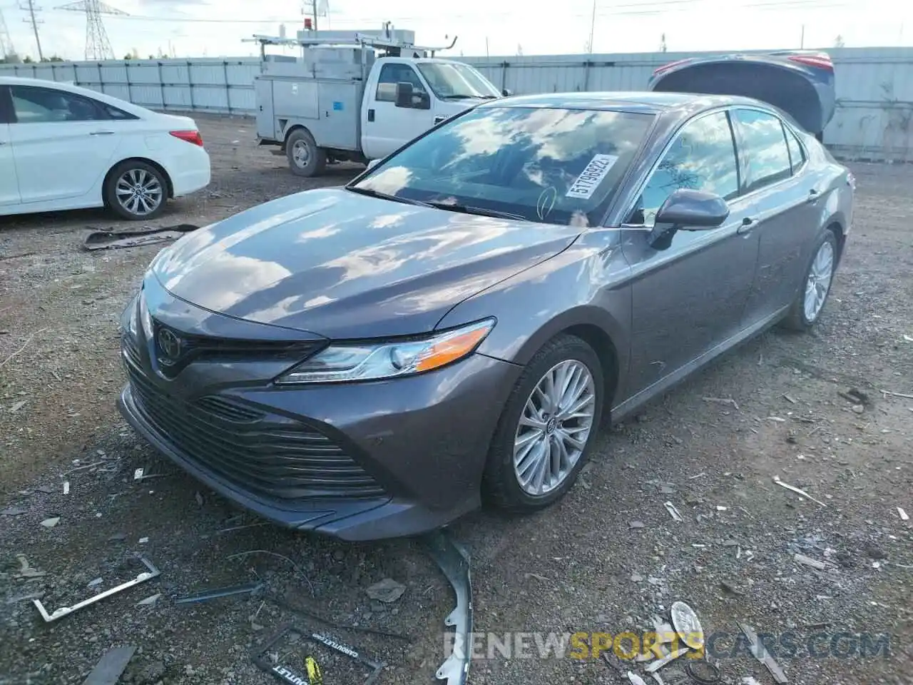 2 Photograph of a damaged car 4T1B11HK6KU226620 TOYOTA CAMRY 2019