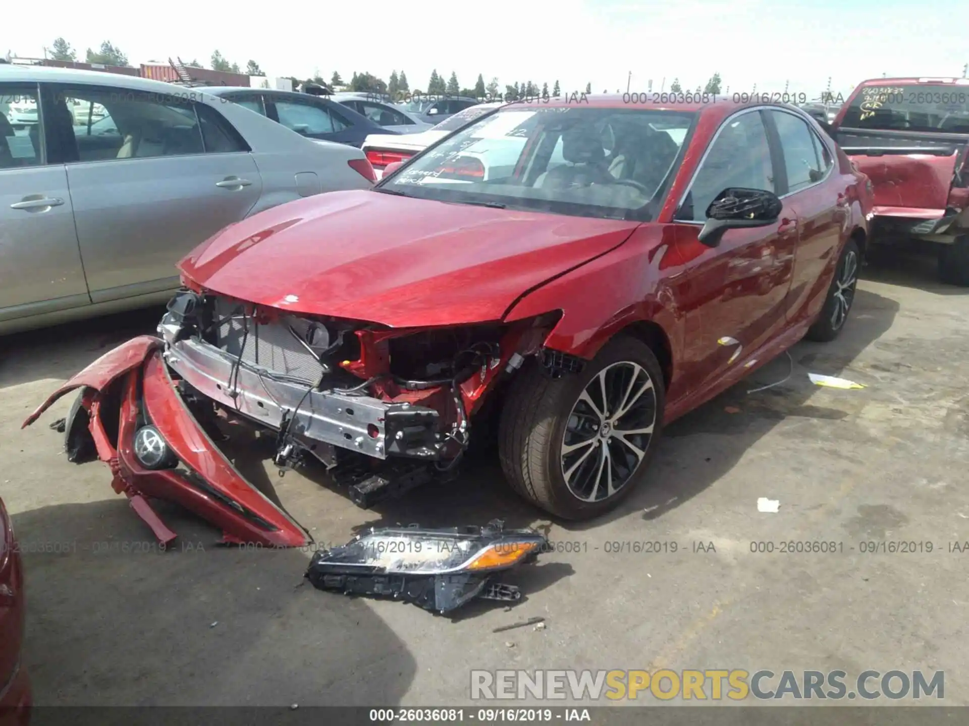 2 Photograph of a damaged car 4T1B11HK6KU228061 TOYOTA CAMRY 2019