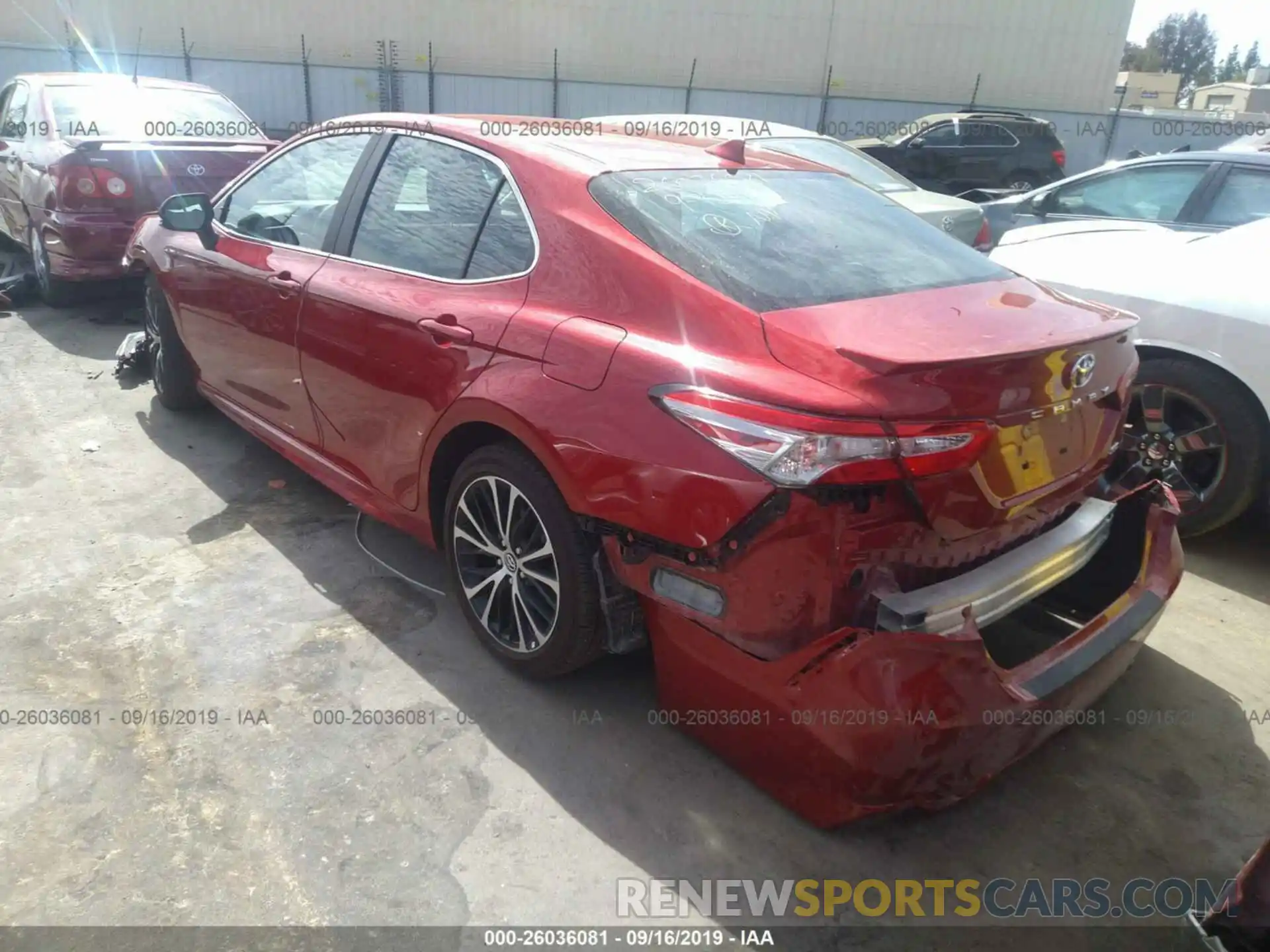 3 Photograph of a damaged car 4T1B11HK6KU228061 TOYOTA CAMRY 2019