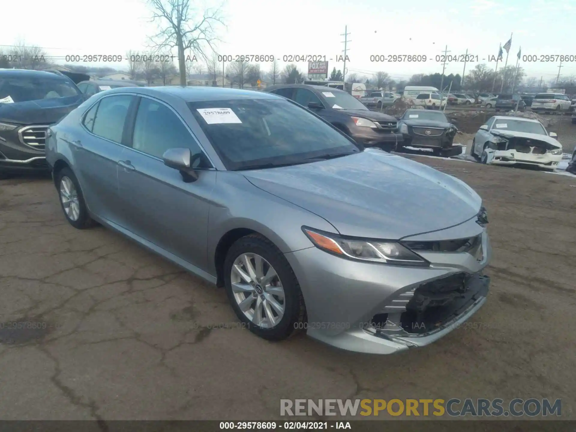 1 Photograph of a damaged car 4T1B11HK6KU231591 TOYOTA CAMRY 2019