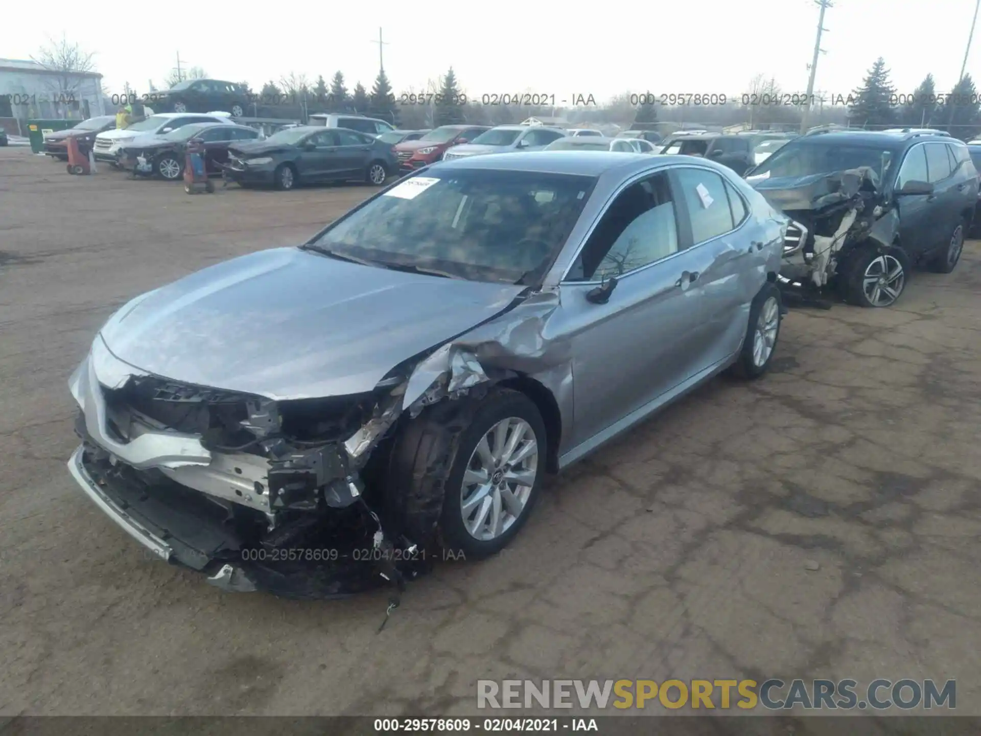 2 Photograph of a damaged car 4T1B11HK6KU231591 TOYOTA CAMRY 2019