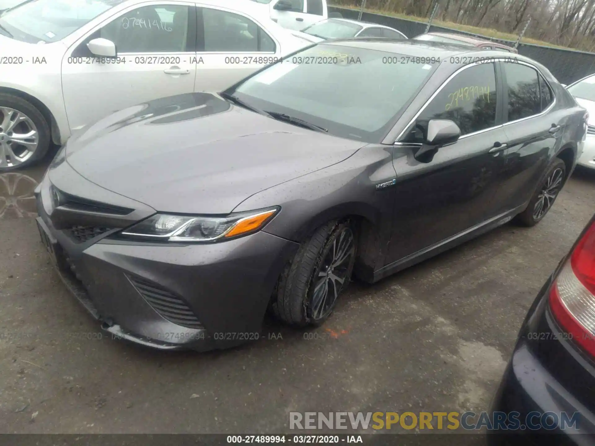 2 Photograph of a damaged car 4T1B11HK6KU232319 TOYOTA CAMRY 2019