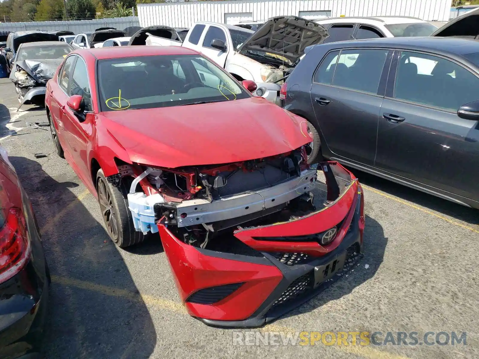 1 Photograph of a damaged car 4T1B11HK6KU234507 TOYOTA CAMRY 2019