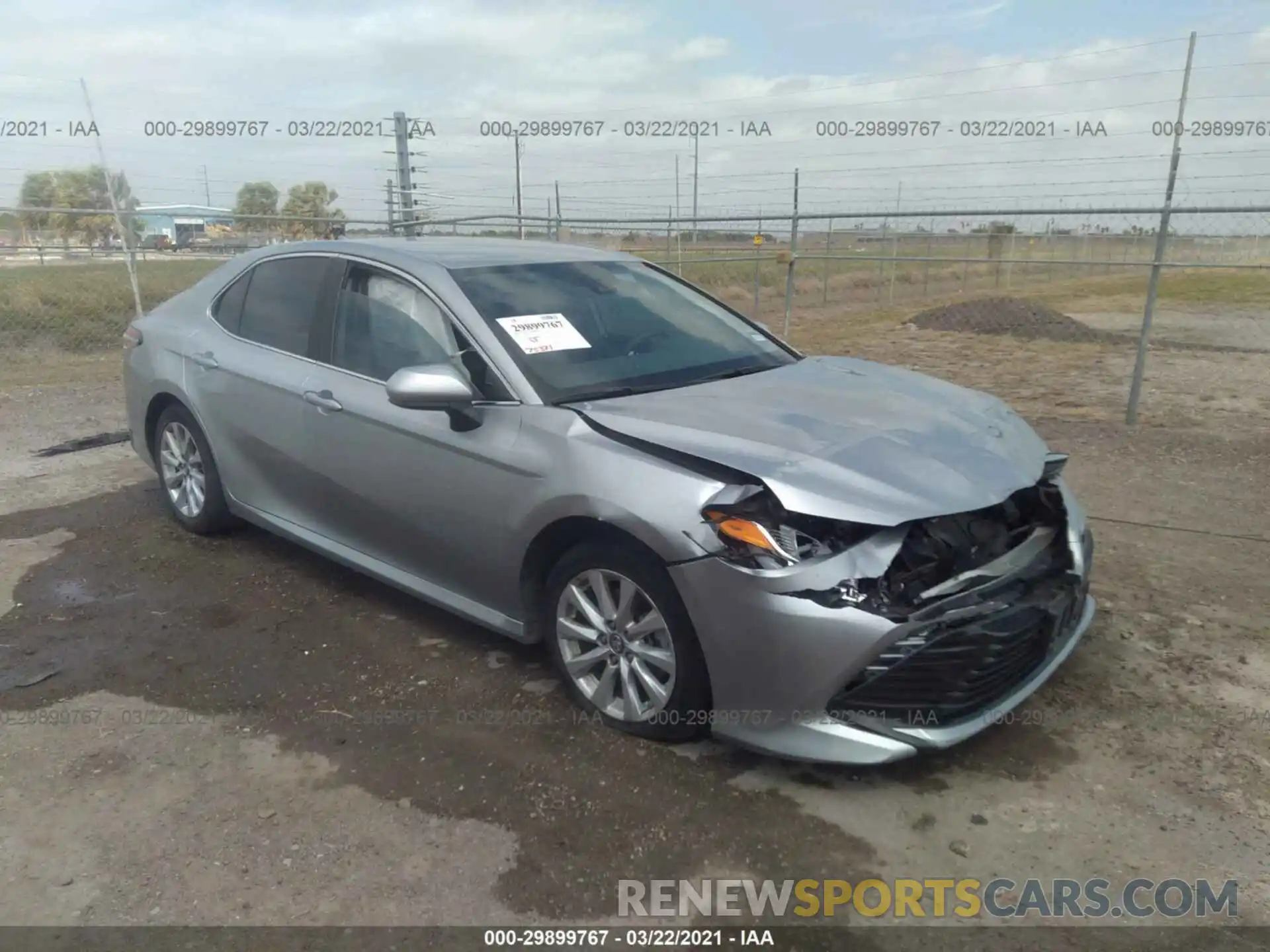 1 Photograph of a damaged car 4T1B11HK6KU235530 TOYOTA CAMRY 2019