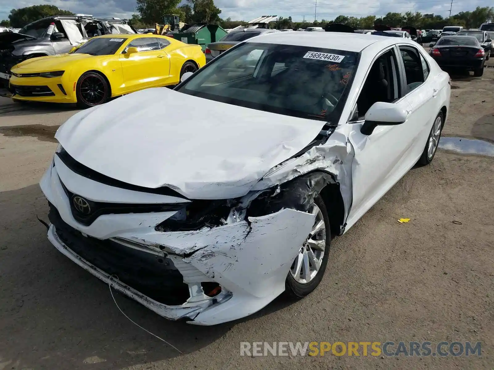 2 Photograph of a damaged car 4T1B11HK6KU238556 TOYOTA CAMRY 2019