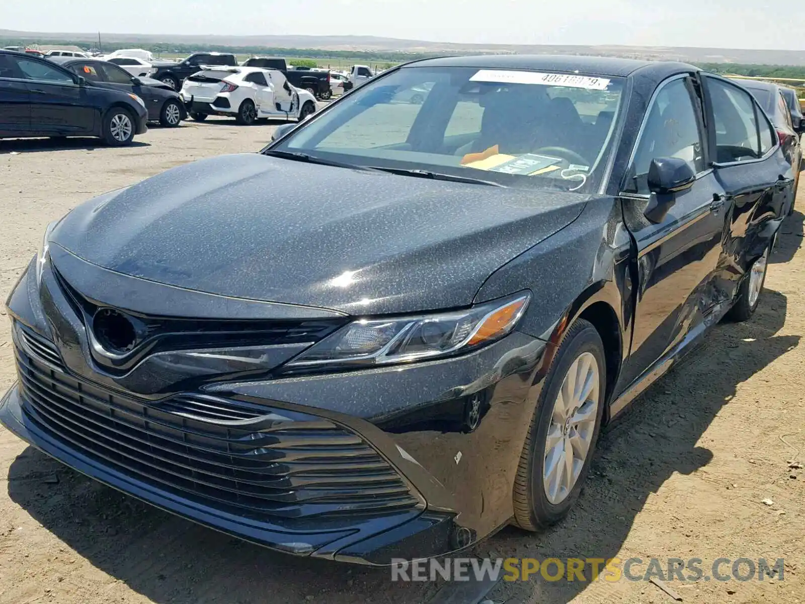 2 Photograph of a damaged car 4T1B11HK6KU240095 TOYOTA CAMRY 2019