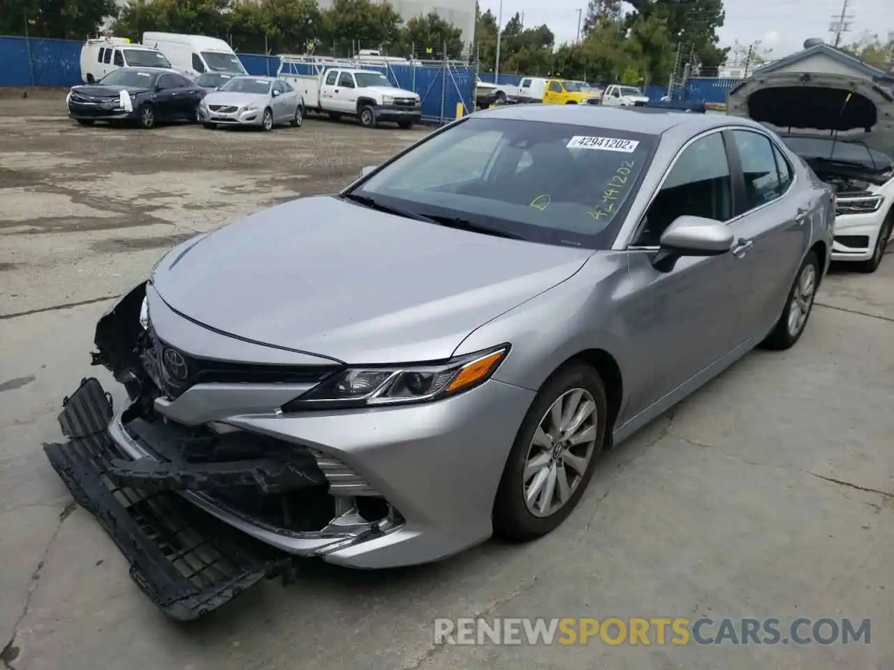 2 Photograph of a damaged car 4T1B11HK6KU240484 TOYOTA CAMRY 2019