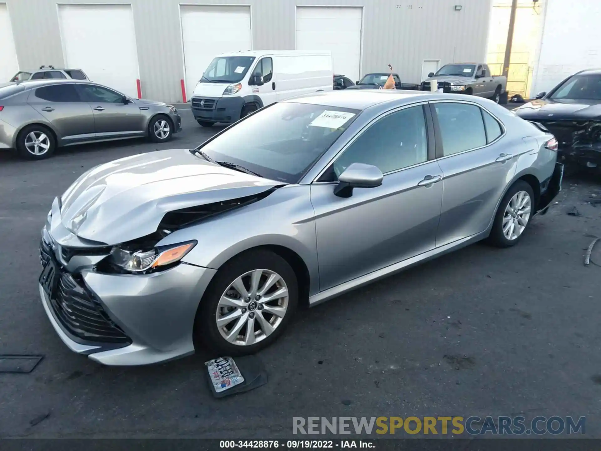 2 Photograph of a damaged car 4T1B11HK6KU242039 TOYOTA CAMRY 2019