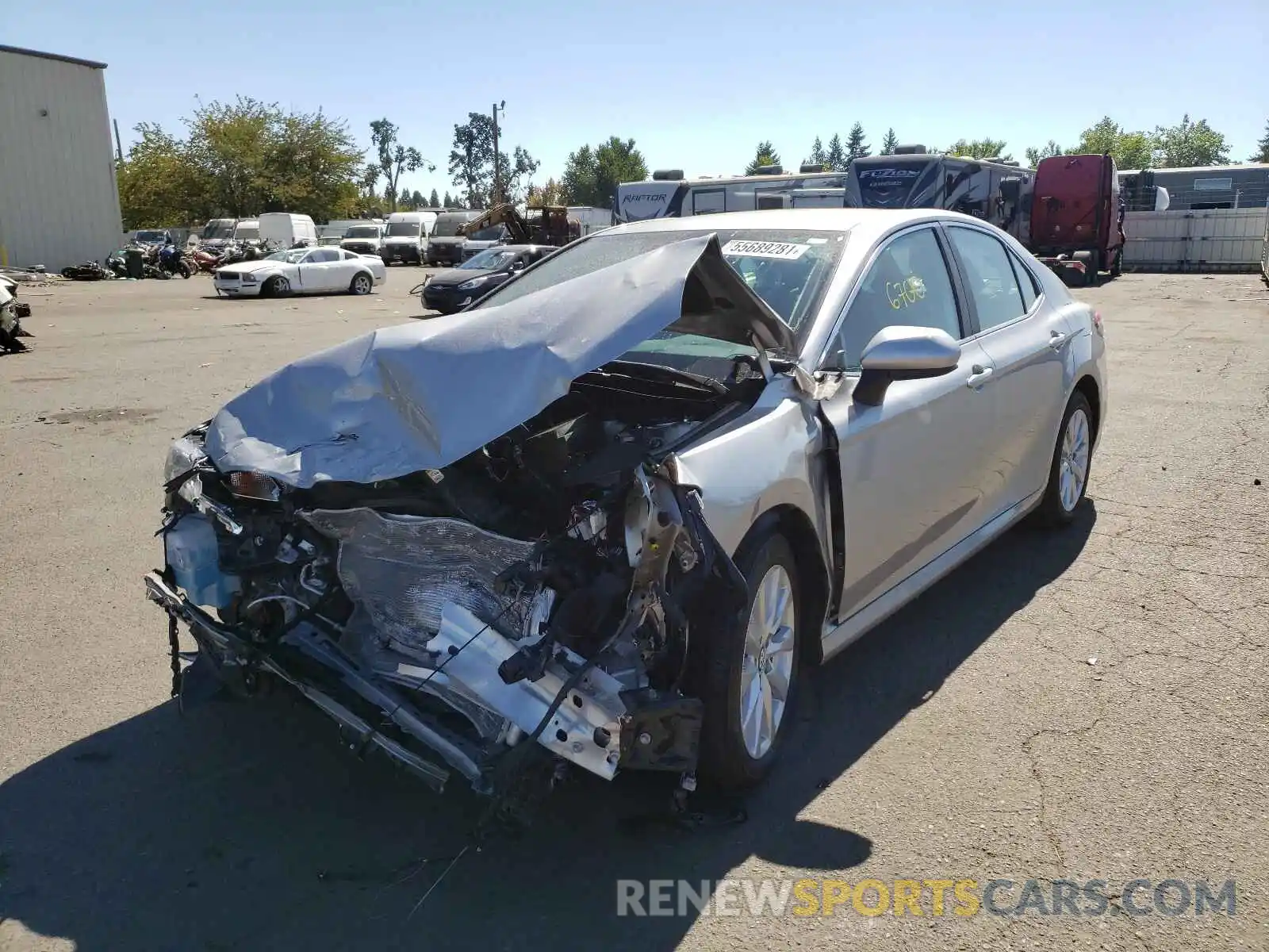 2 Photograph of a damaged car 4T1B11HK6KU252148 TOYOTA CAMRY 2019