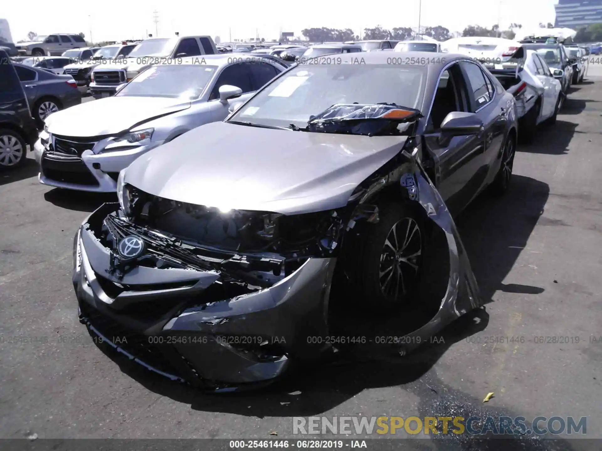 2 Photograph of a damaged car 4T1B11HK6KU254062 TOYOTA CAMRY 2019