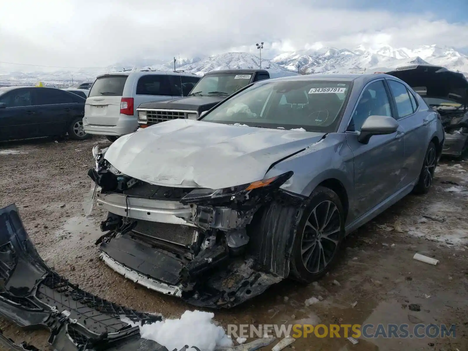 2 Photograph of a damaged car 4T1B11HK6KU254238 TOYOTA CAMRY 2019