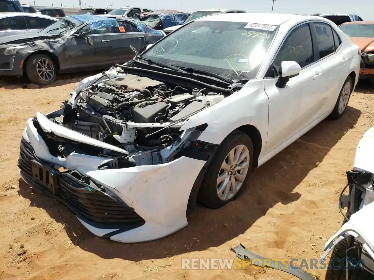 2 Photograph of a damaged car 4T1B11HK6KU255082 TOYOTA CAMRY 2019