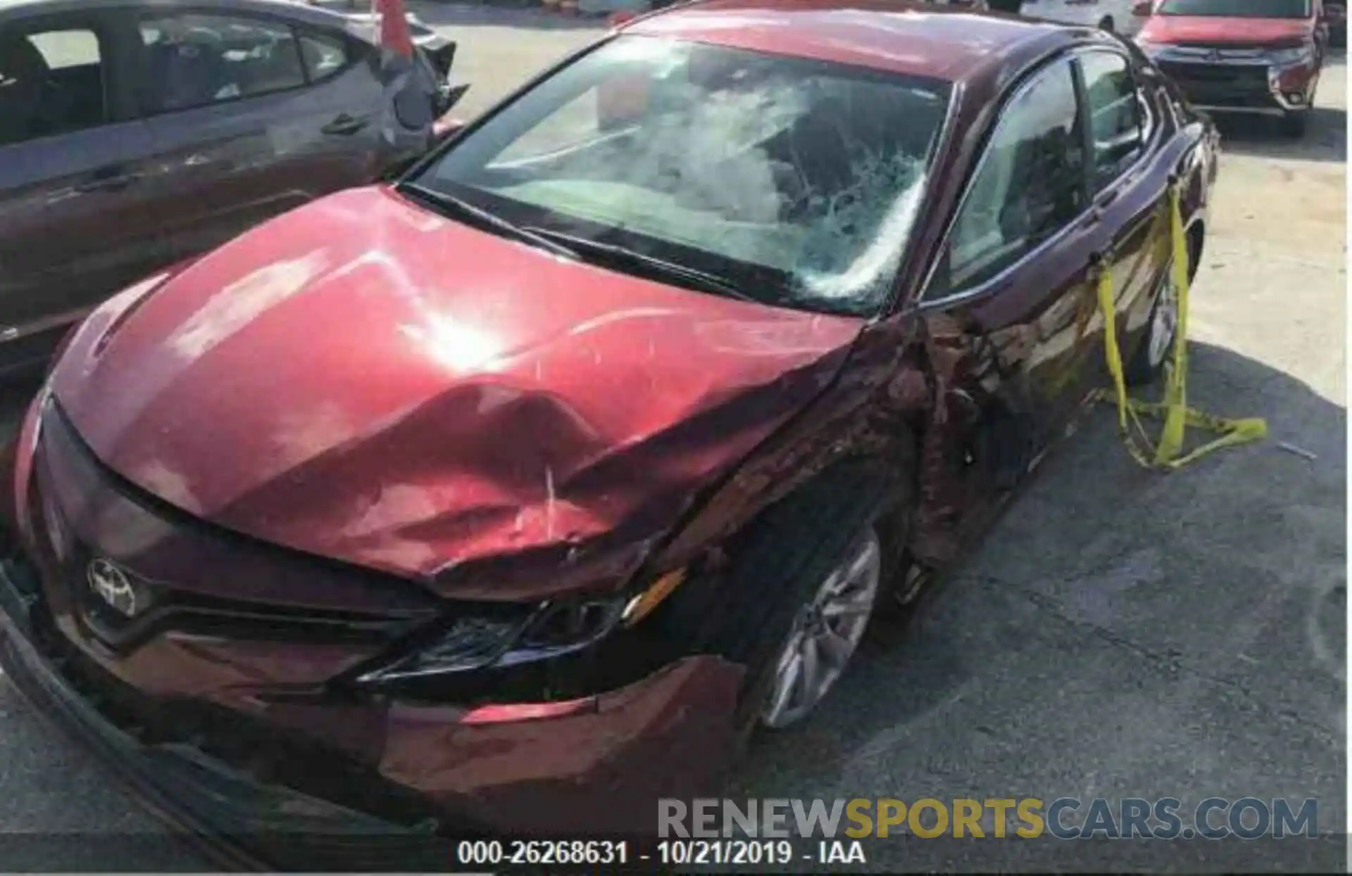 2 Photograph of a damaged car 4T1B11HK6KU257723 TOYOTA CAMRY 2019