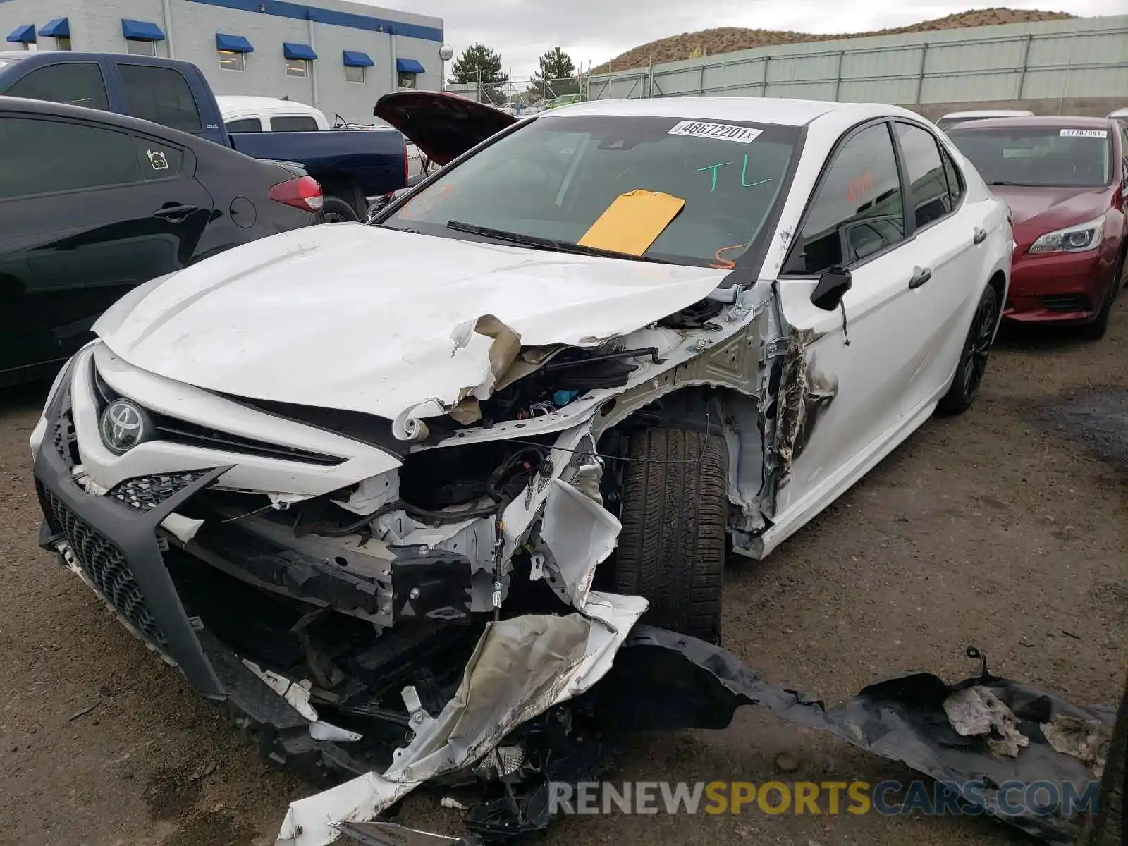 2 Photograph of a damaged car 4T1B11HK6KU259455 TOYOTA CAMRY 2019