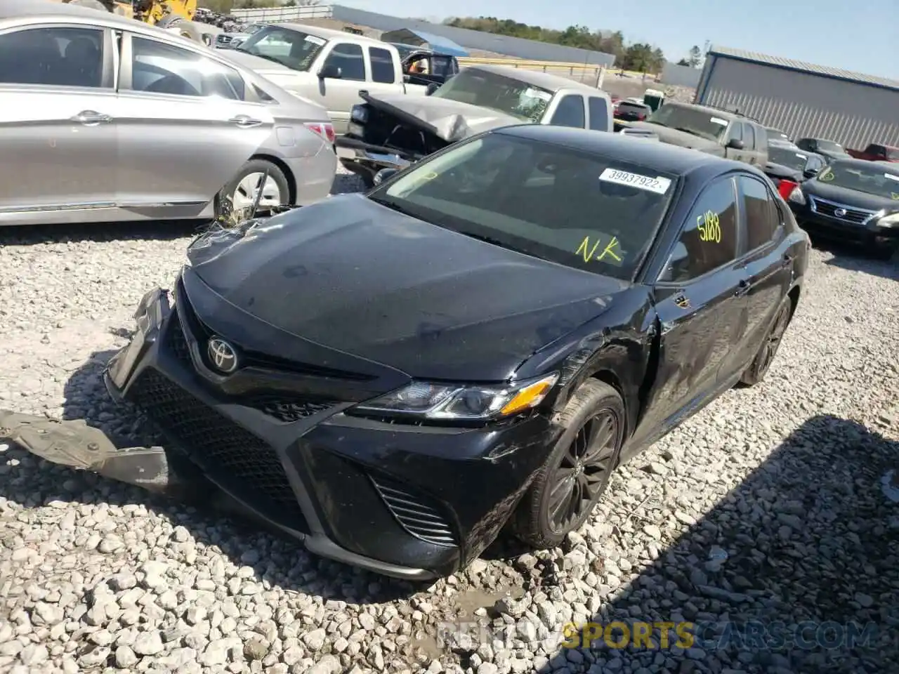 2 Photograph of a damaged car 4T1B11HK6KU260606 TOYOTA CAMRY 2019