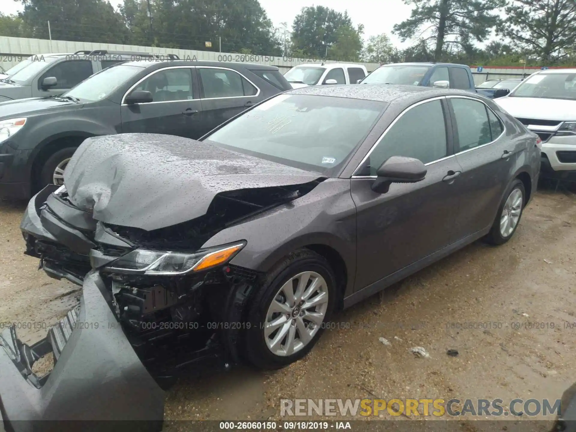 2 Photograph of a damaged car 4T1B11HK6KU266146 TOYOTA CAMRY 2019