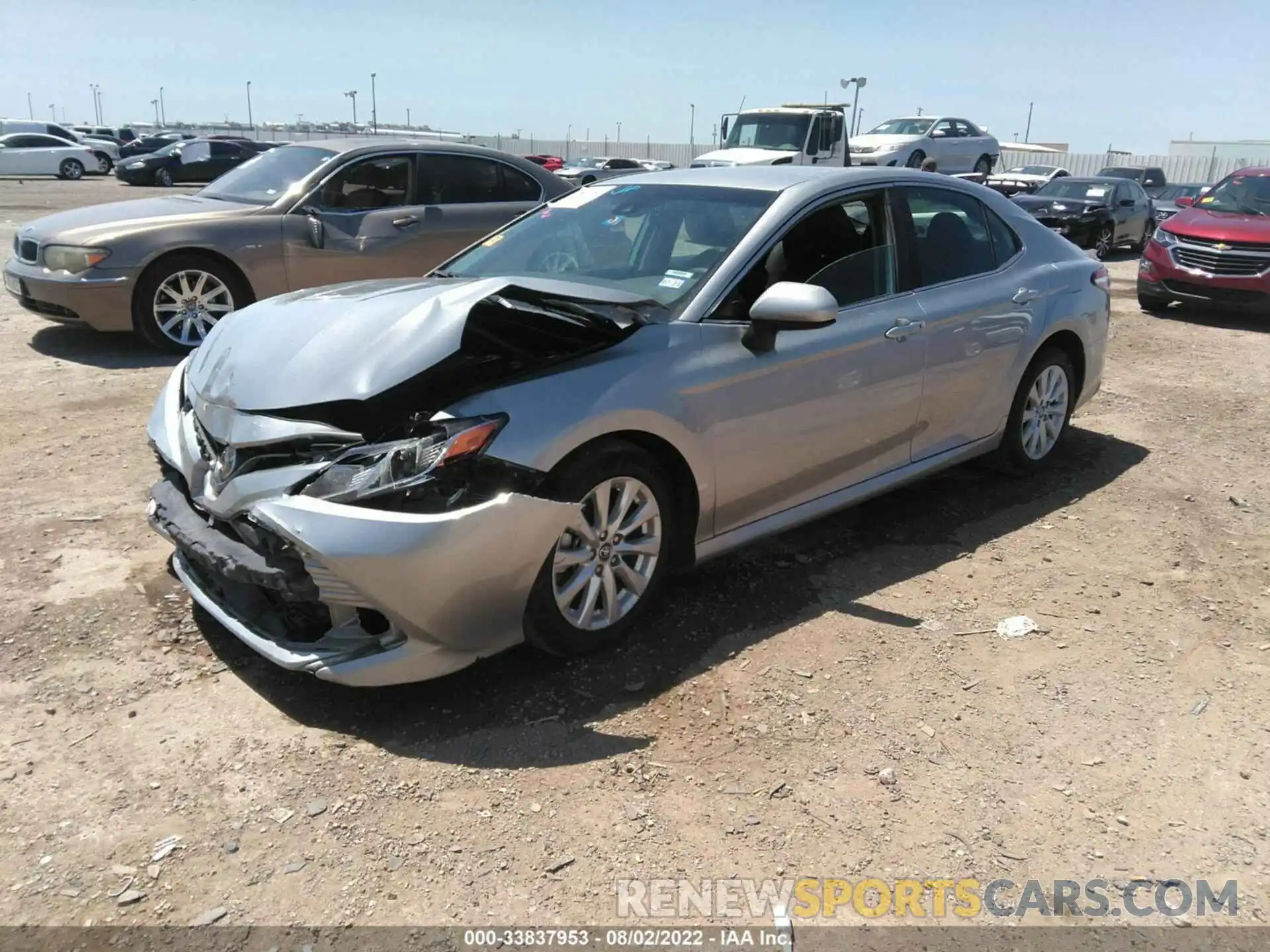 2 Photograph of a damaged car 4T1B11HK6KU267961 TOYOTA CAMRY 2019