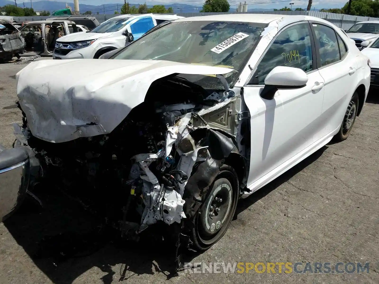 2 Photograph of a damaged car 4T1B11HK6KU268690 TOYOTA CAMRY 2019