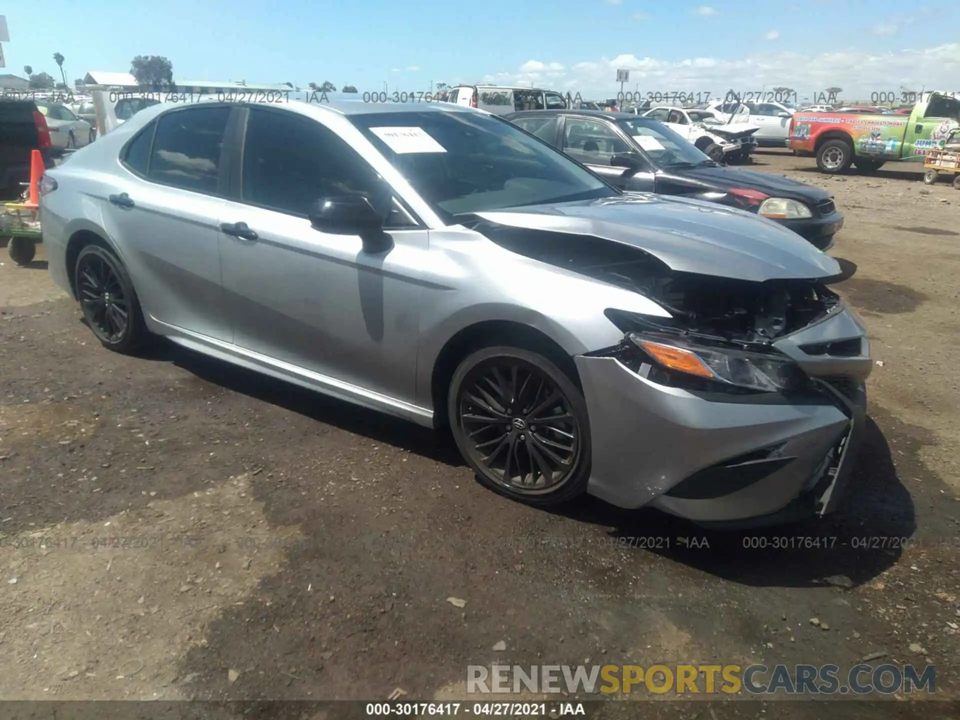 1 Photograph of a damaged car 4T1B11HK6KU273680 TOYOTA CAMRY 2019