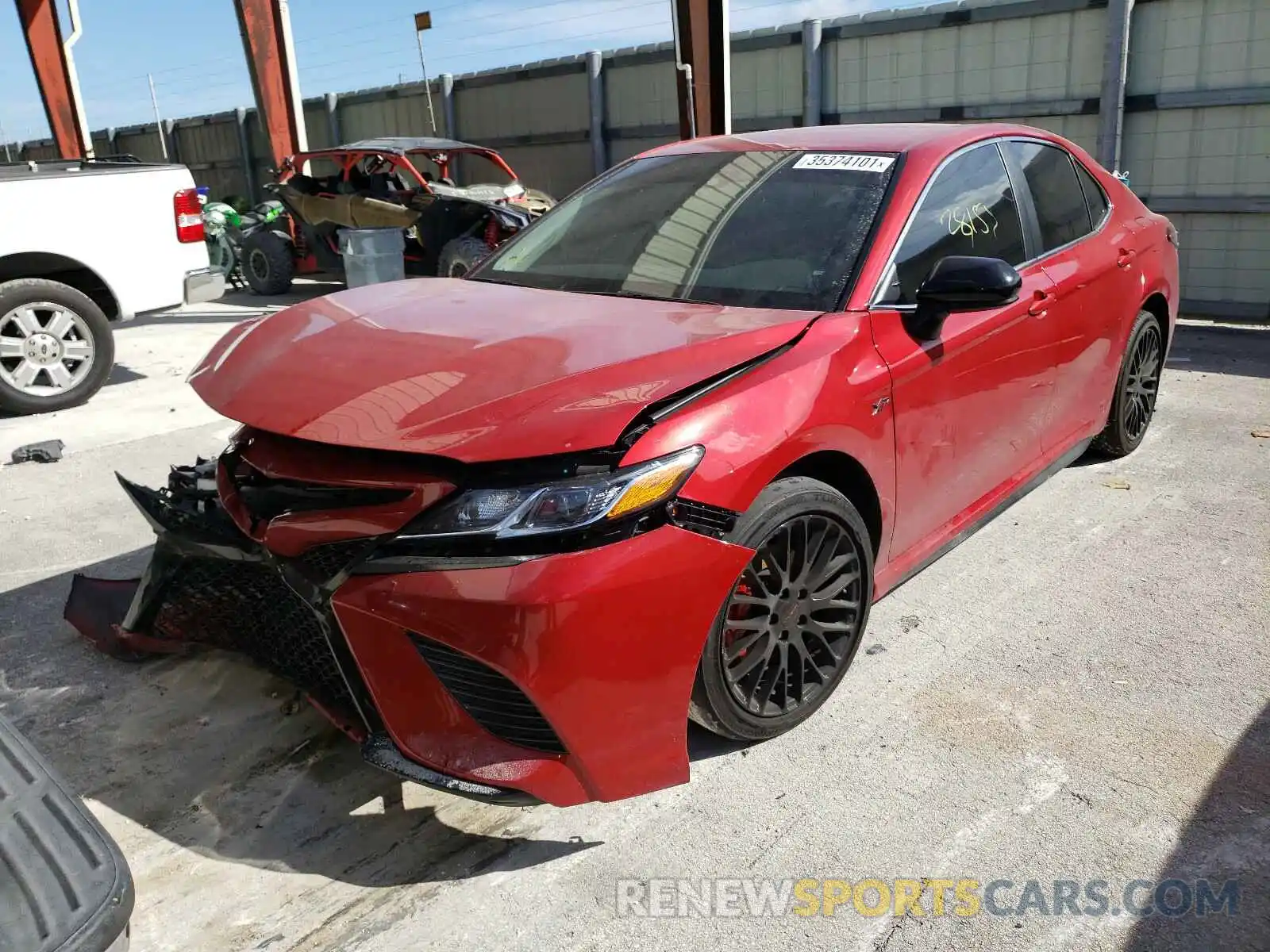 2 Photograph of a damaged car 4T1B11HK6KU274246 TOYOTA CAMRY 2019