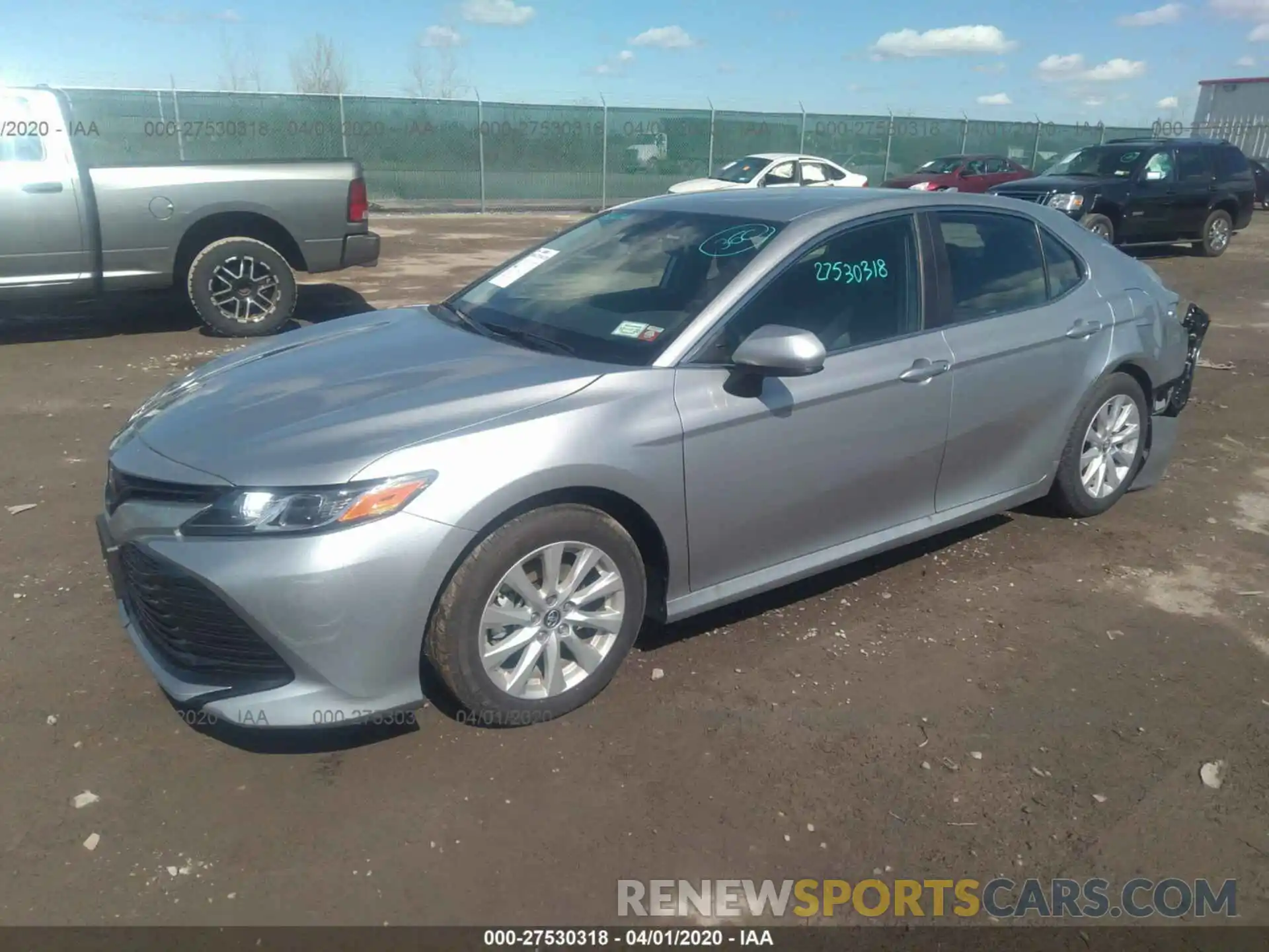 2 Photograph of a damaged car 4T1B11HK6KU285277 TOYOTA CAMRY 2019