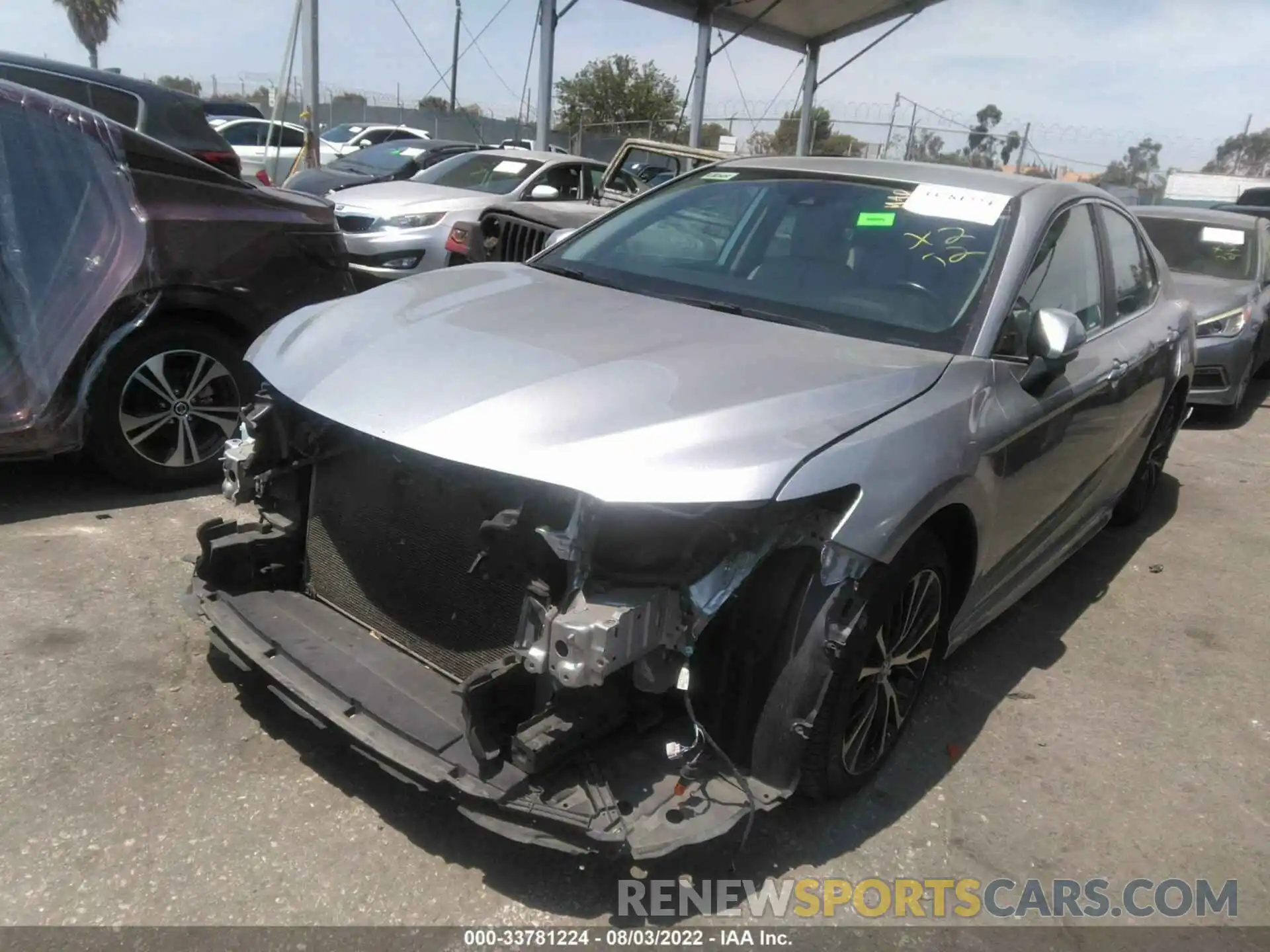 2 Photograph of a damaged car 4T1B11HK6KU297459 TOYOTA CAMRY 2019