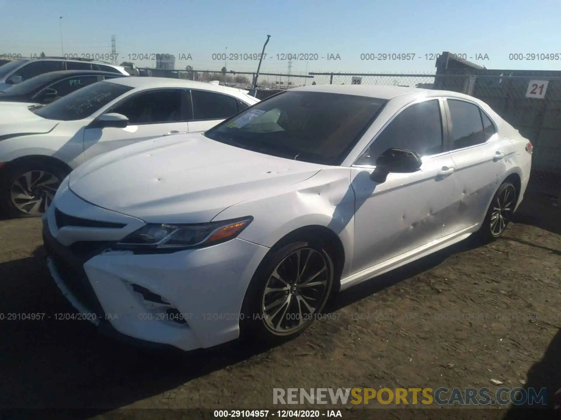 2 Photograph of a damaged car 4T1B11HK6KU300473 TOYOTA CAMRY 2019