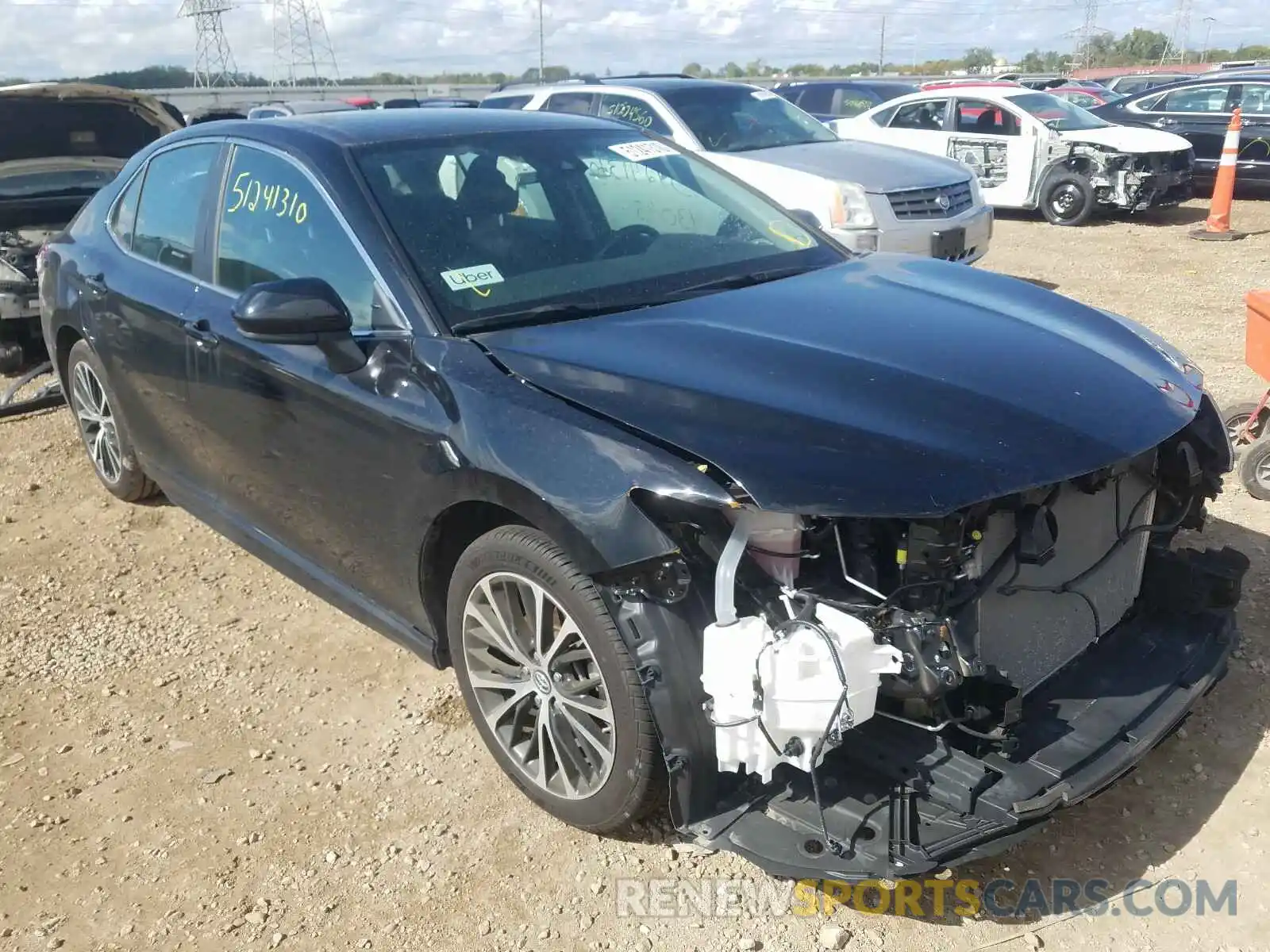 1 Photograph of a damaged car 4T1B11HK6KU680754 TOYOTA CAMRY 2019