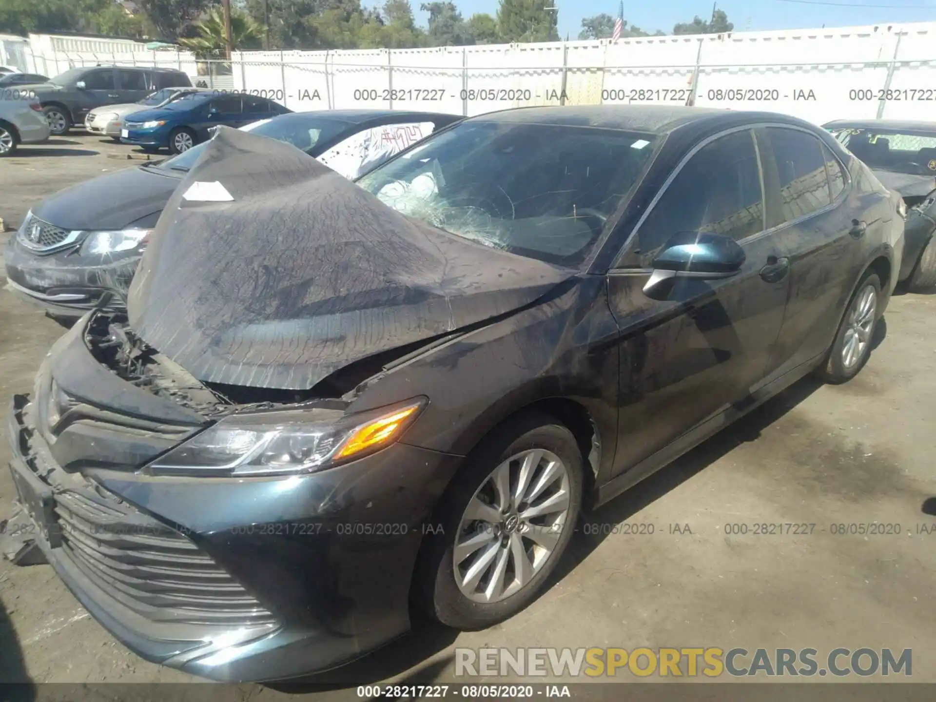 2 Photograph of a damaged car 4T1B11HK6KU686523 TOYOTA CAMRY 2019