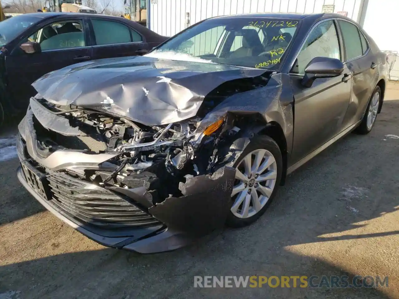 2 Photograph of a damaged car 4T1B11HK6KU688384 TOYOTA CAMRY 2019