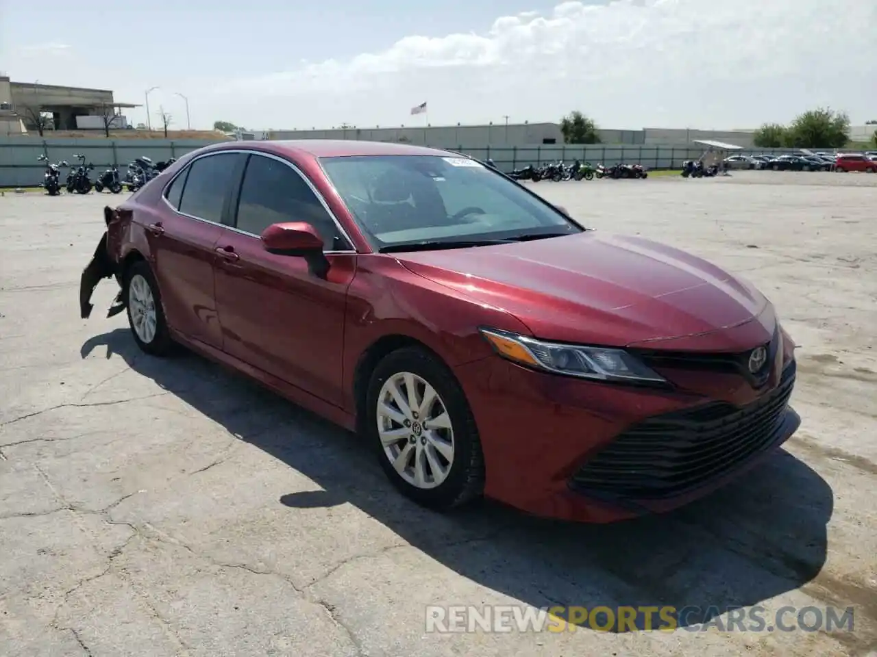 1 Photograph of a damaged car 4T1B11HK6KU691639 TOYOTA CAMRY 2019