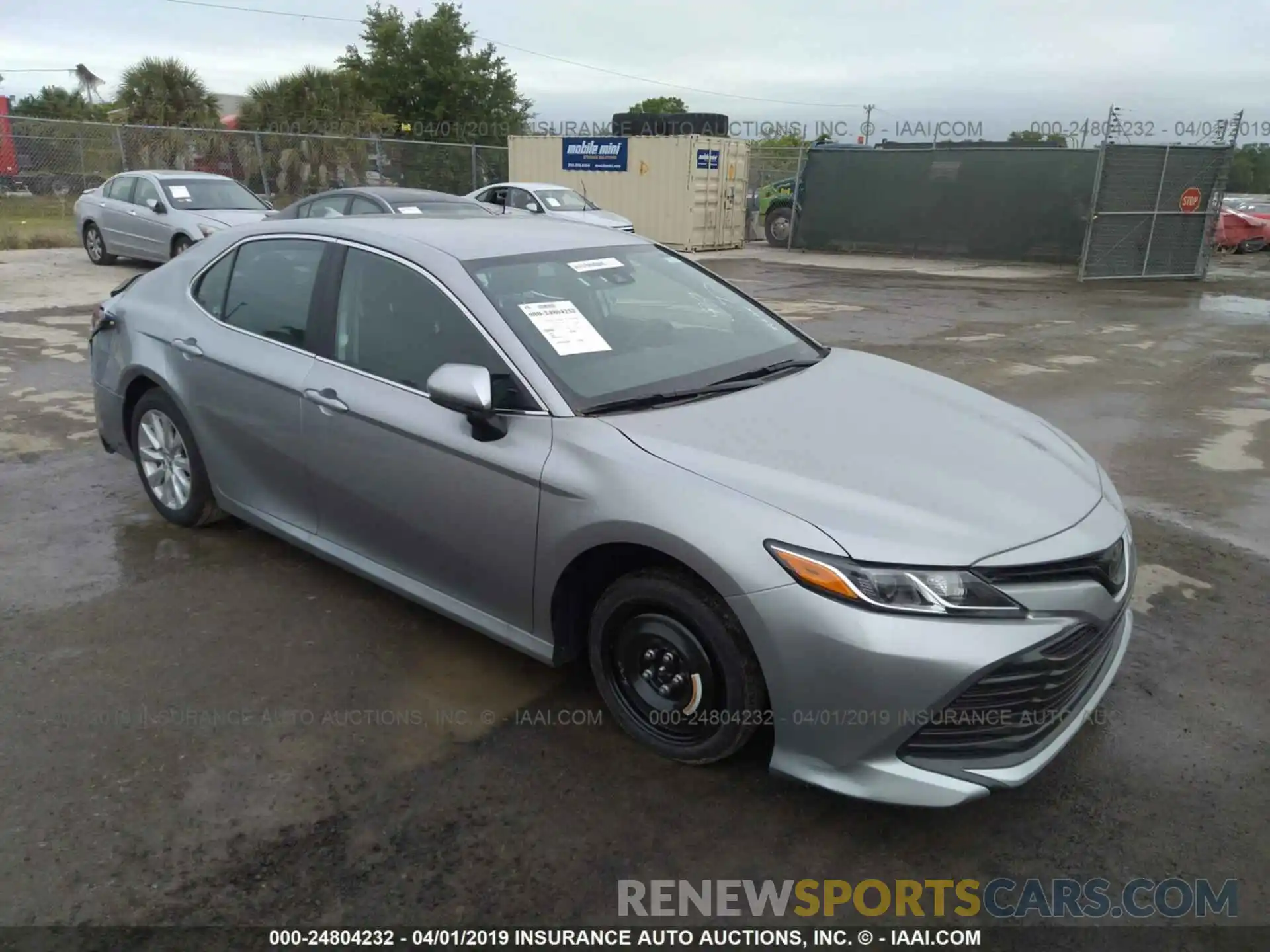 1 Photograph of a damaged car 4T1B11HK6KU694556 TOYOTA CAMRY 2019