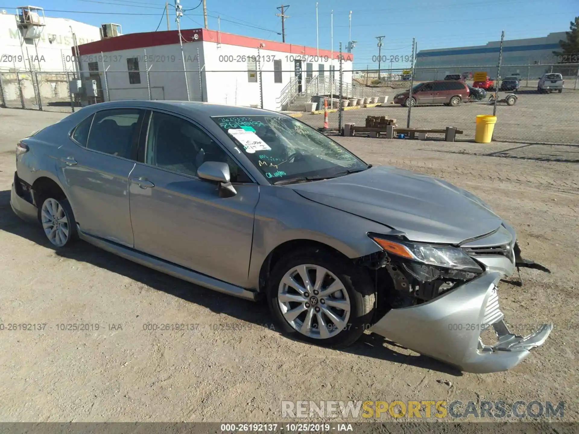 1 Photograph of a damaged car 4T1B11HK6KU705054 TOYOTA CAMRY 2019